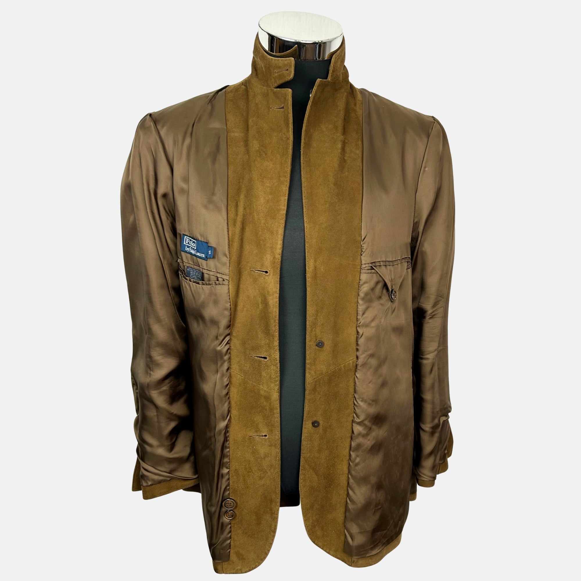 Brown Blazer made of Goat Suede (S)