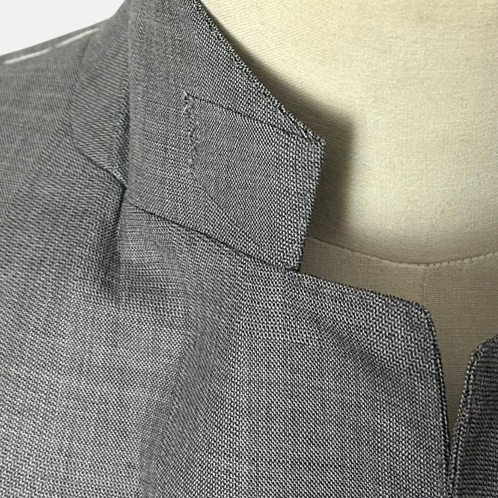 Gray Melange Suit made of Wool (EU 50)