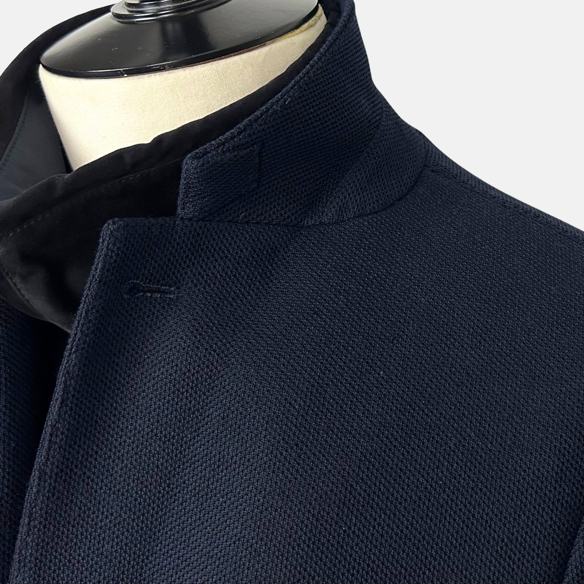 Navy Blazer with Vest made of Wool/Cotton (EU 50)