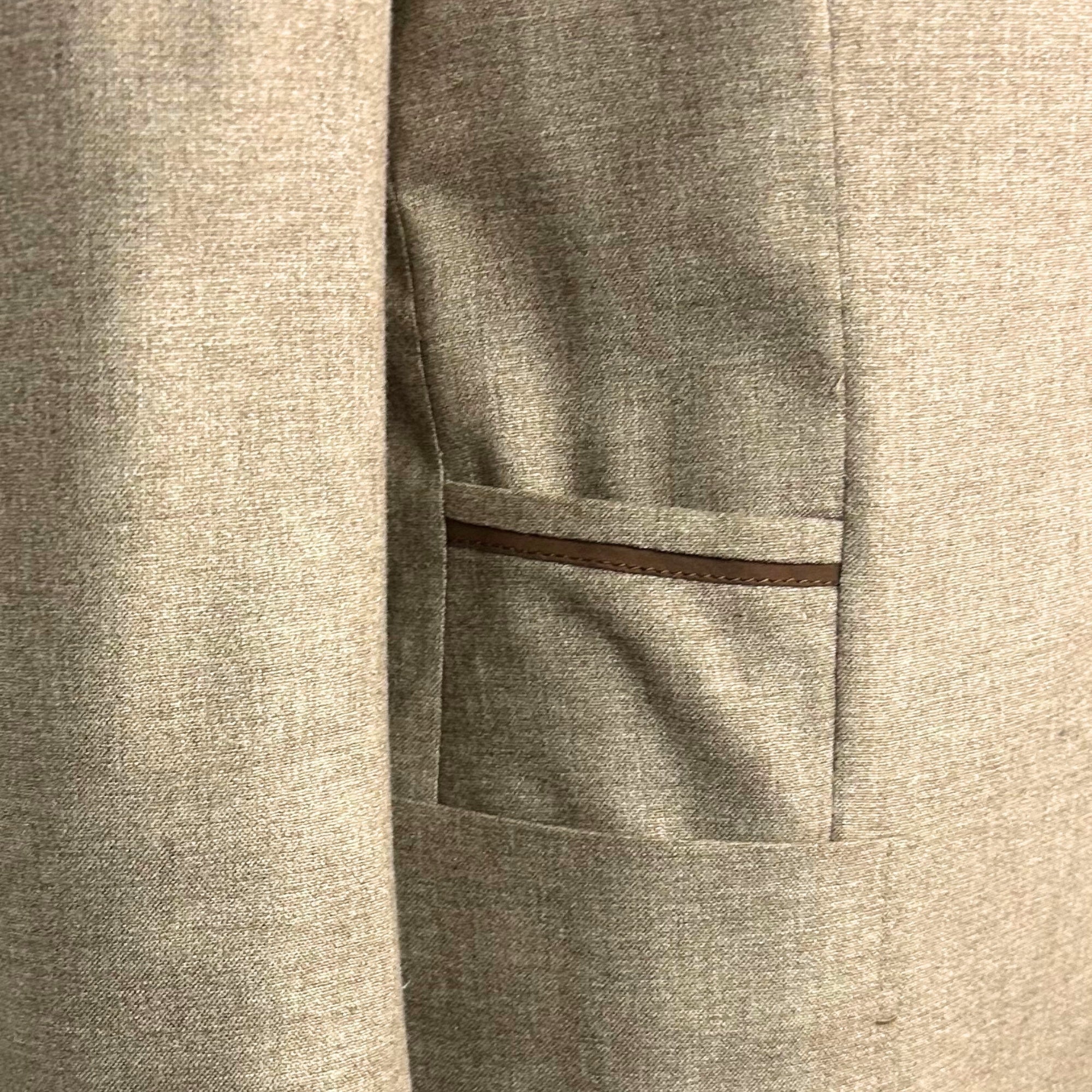 Beige Melange Blazer made of Silk/Cashmere (EU 48)