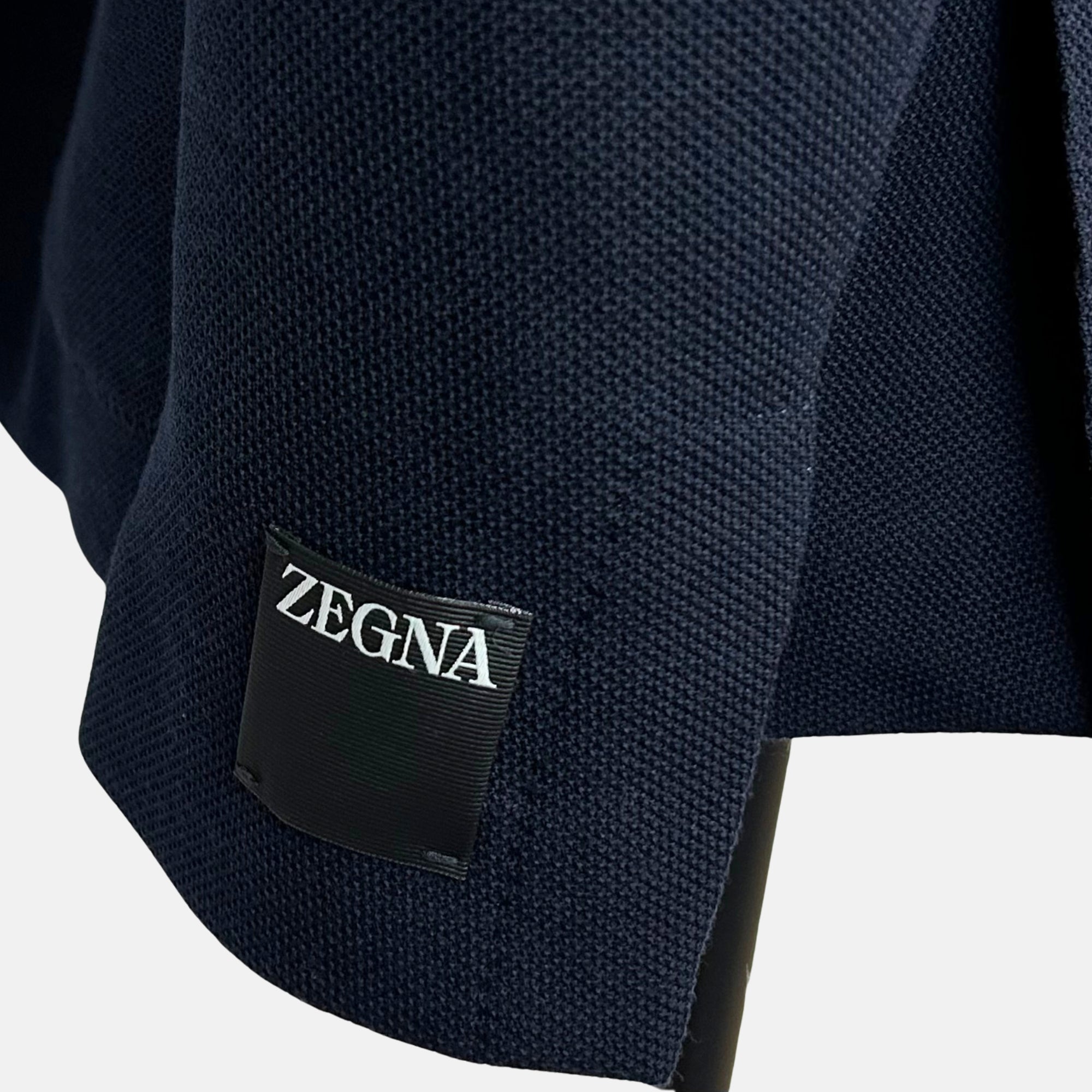 Navy Blazer with Vest made of Wool/Cotton (EU 50)