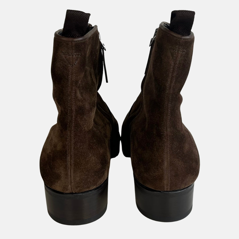 Brown Ankle Boots made of Suede (EU 43)