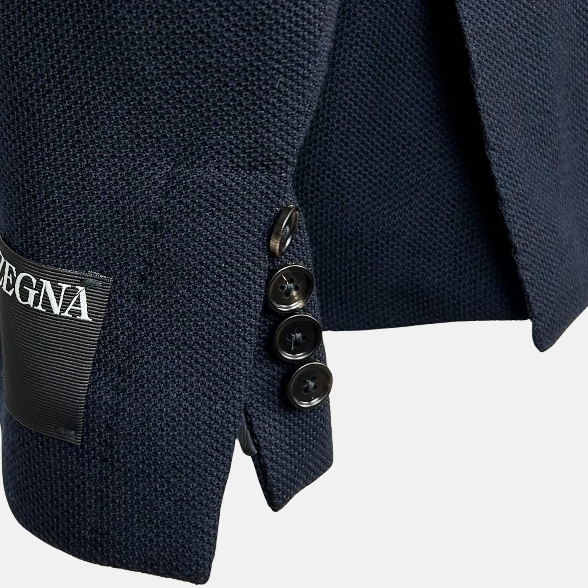 Navy Blazer with Vest made of Wool/Cotton (EU 50)