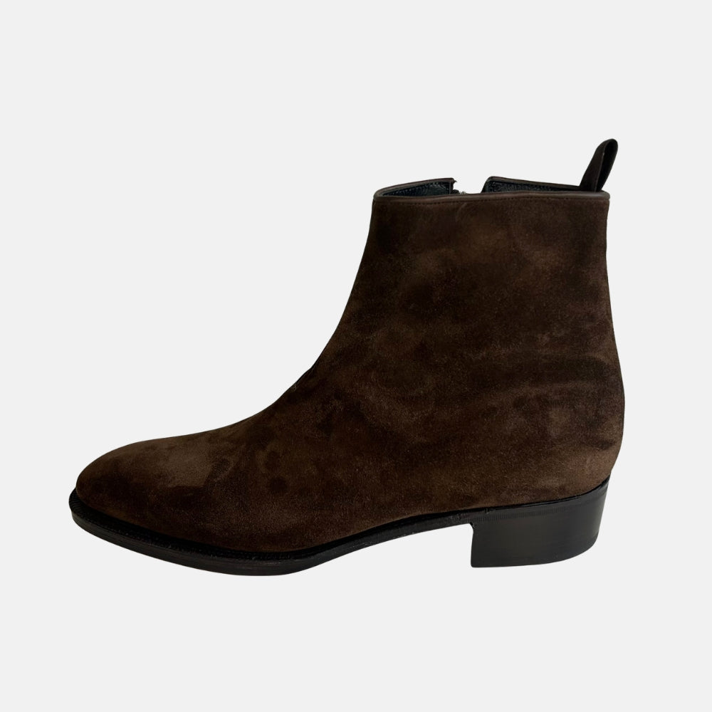 Brown Ankle Boots made of Suede (EU 43)