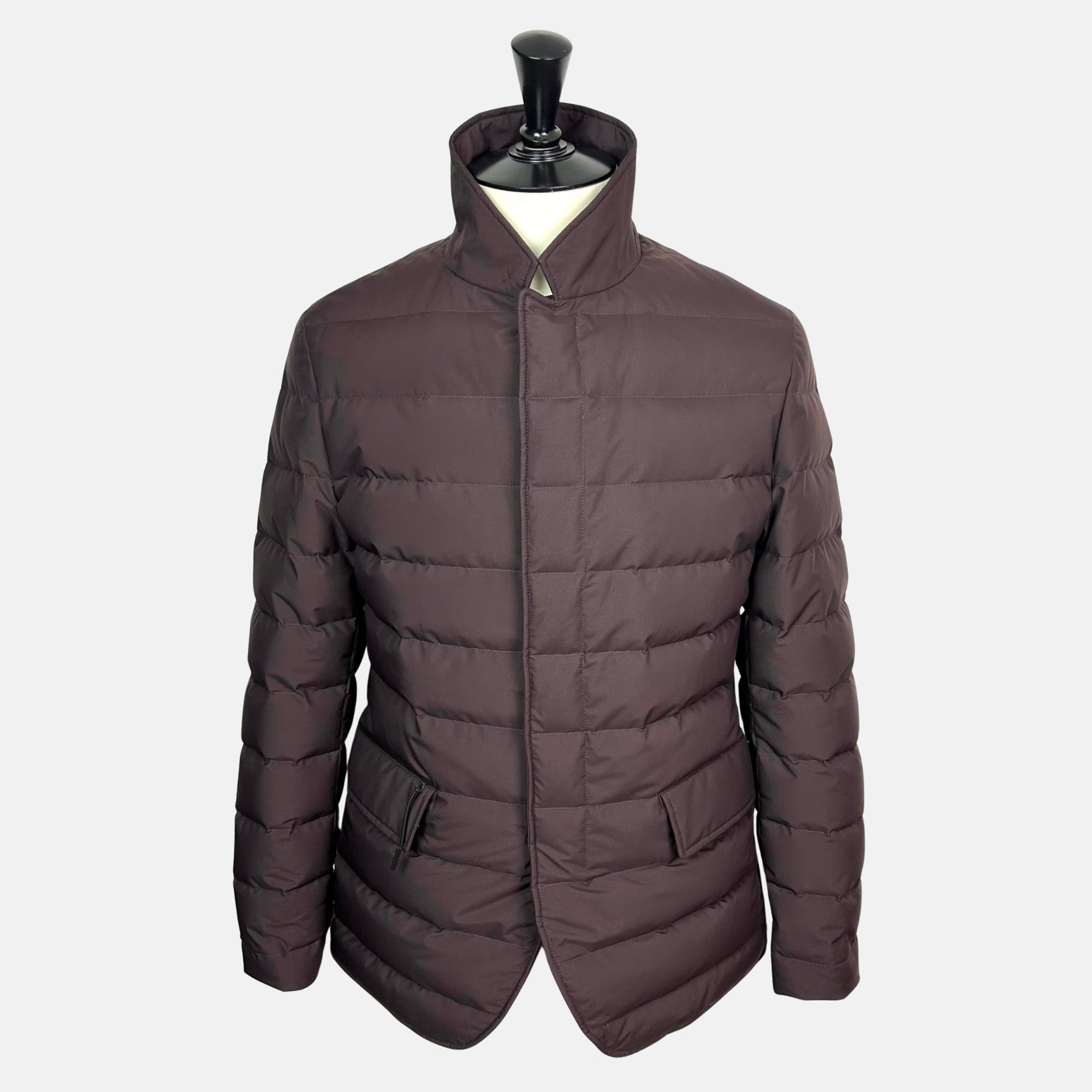 Burgundy Down Jacket made of  Polyester (EU 48)