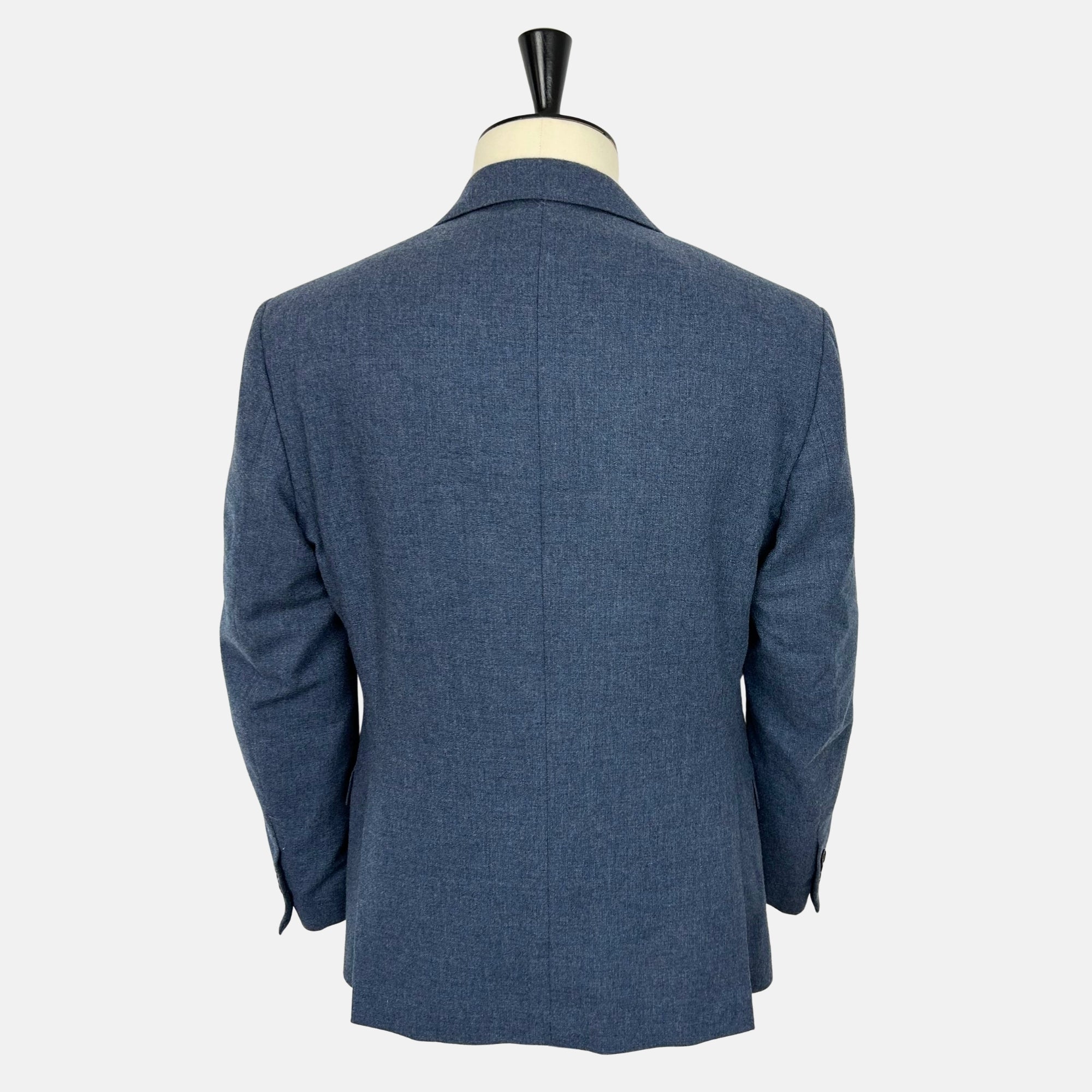 Blue Melange Suit made of Wool/Silk/Linen (EU 52)