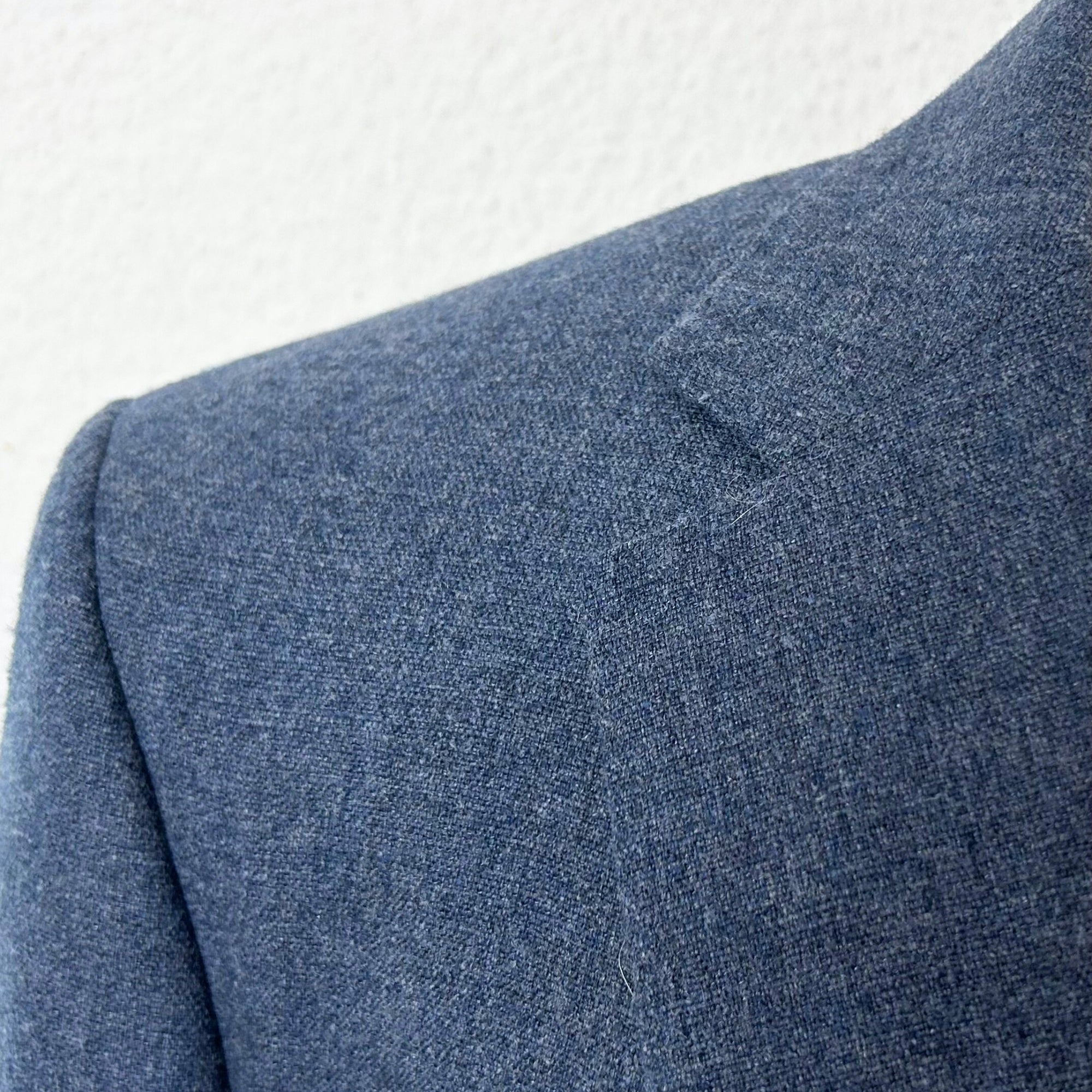 Blue Melange Suit made of Wool/Silk/Linen (EU 52)