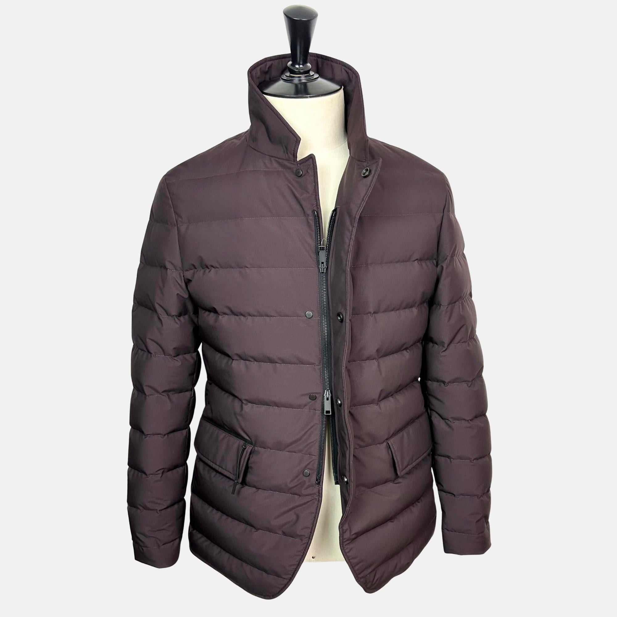 Burgundy Down Jacket made of  Polyester (EU 48)