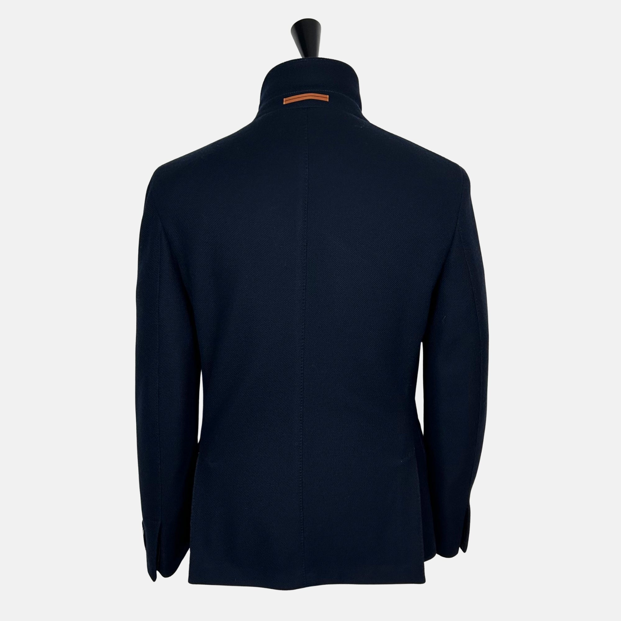 Navy Blazer with Vest made of Wool/Cotton (EU 50)