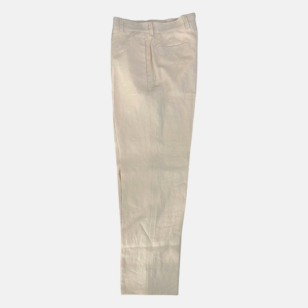 Ecru Pants made of Linen (EU 48)