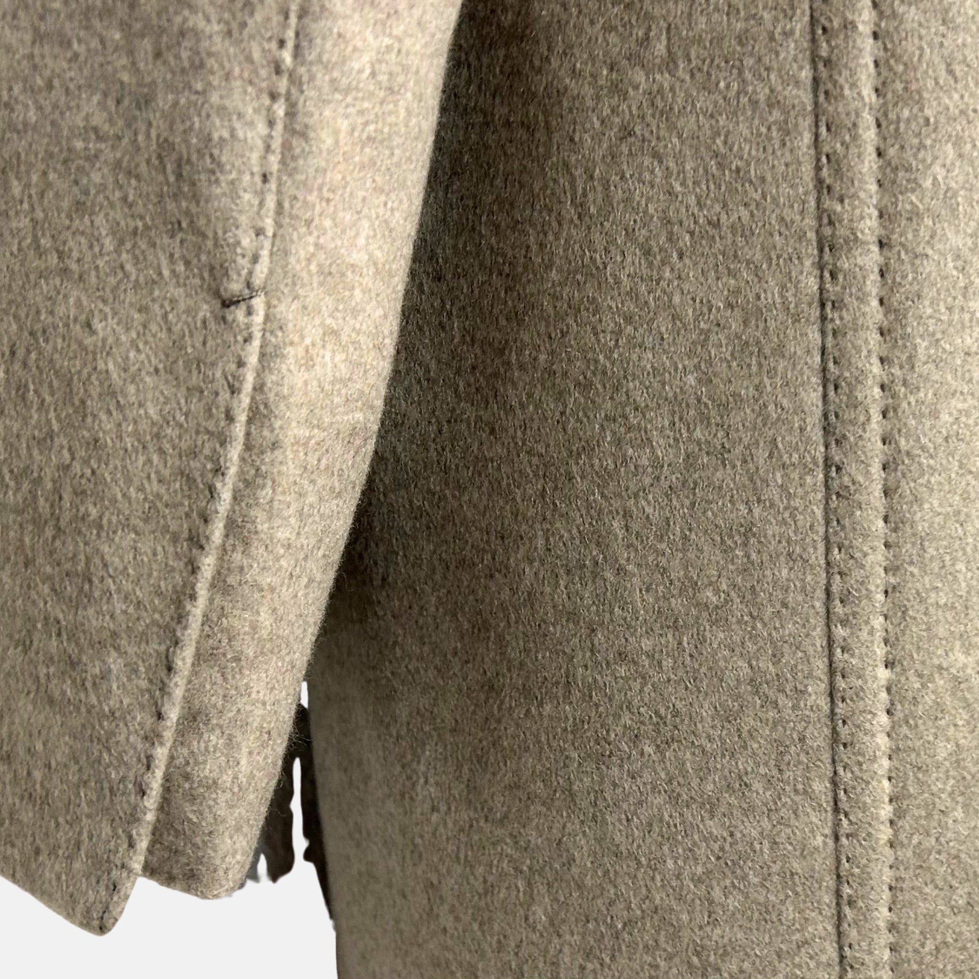 Greige Melange Coat made of Cashmere (EU 52)