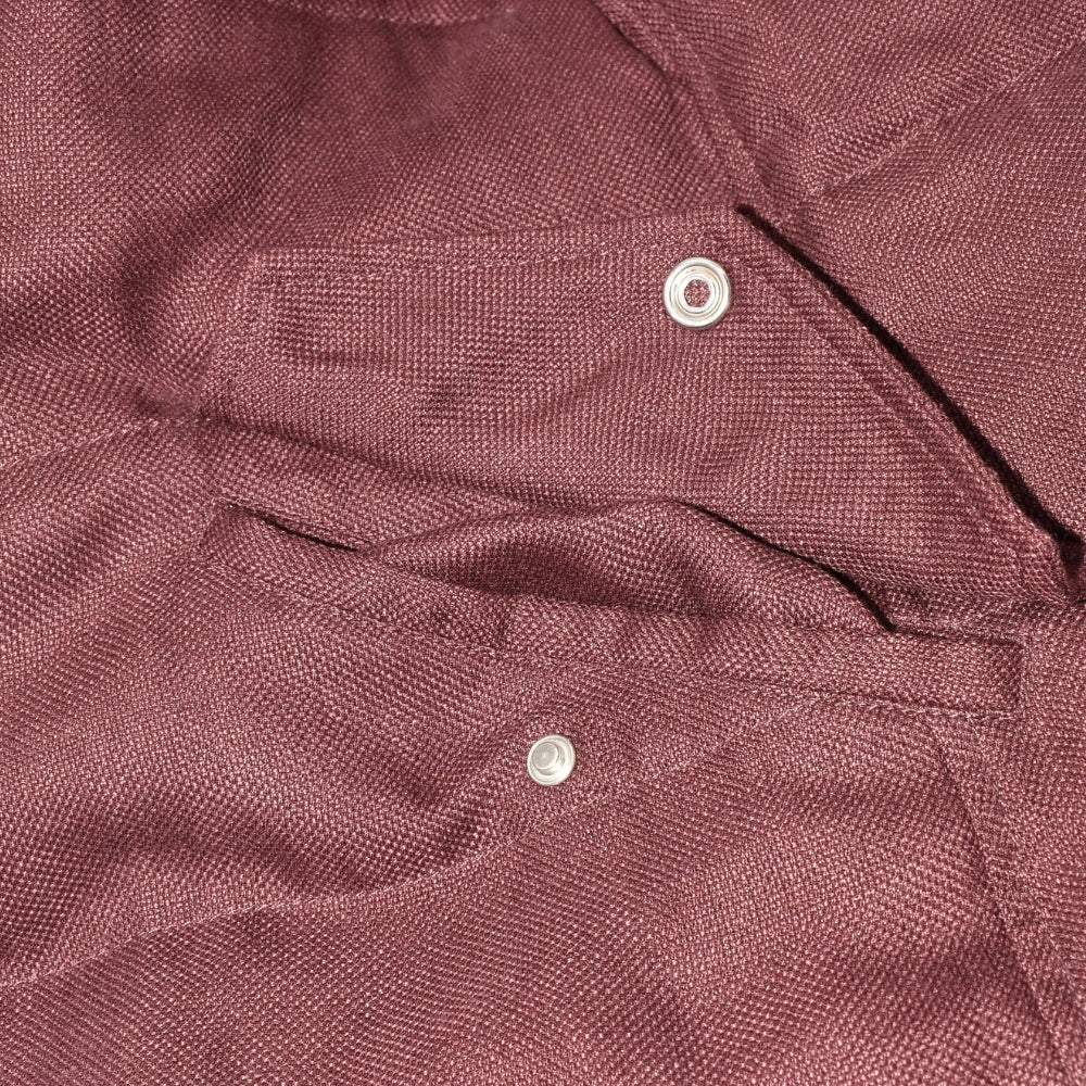 Burgundy Down Vest made of Cotton/Cashmere (M)
