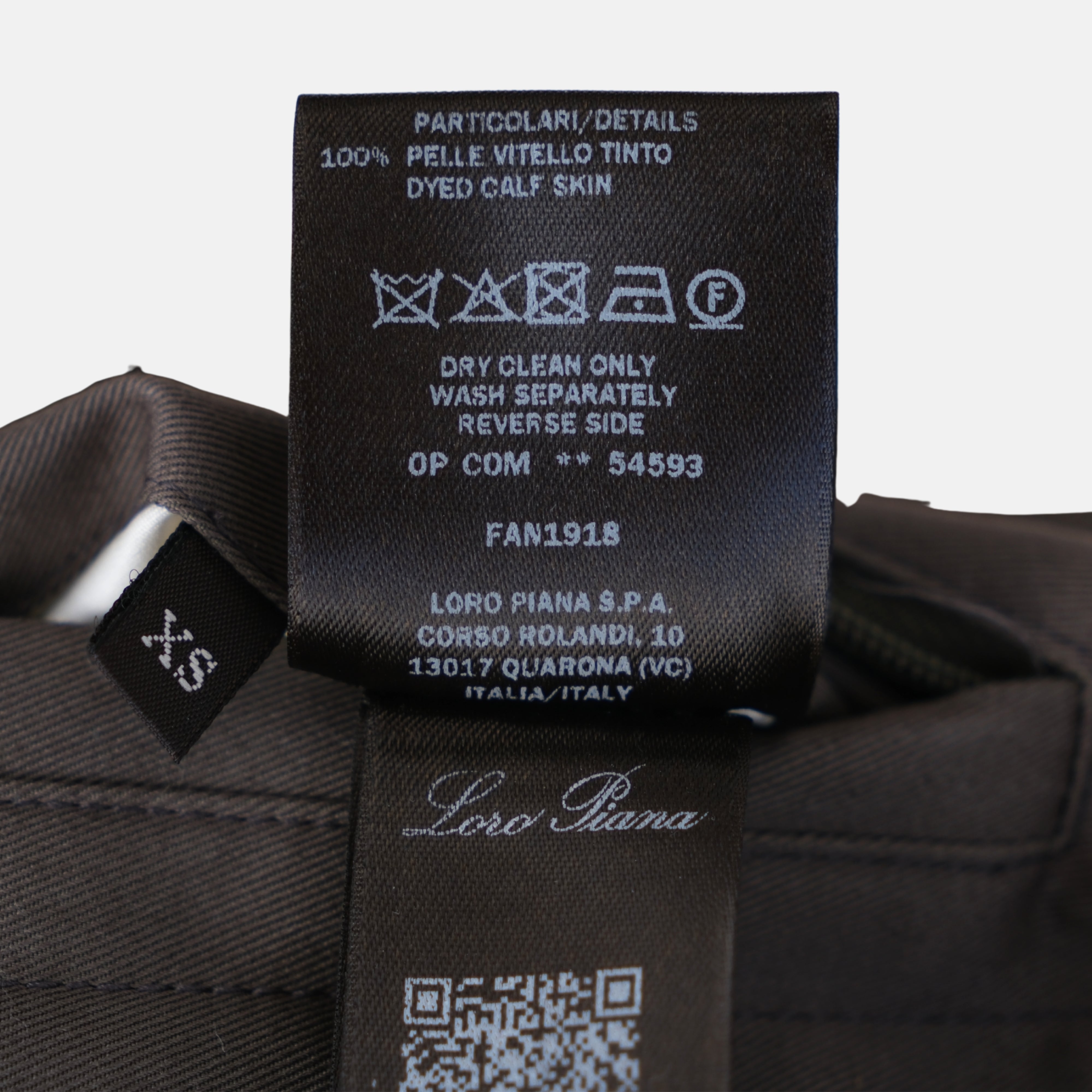 Brown Storm System Jacket made of Cotton/Polyamide with Leather Details (XS)