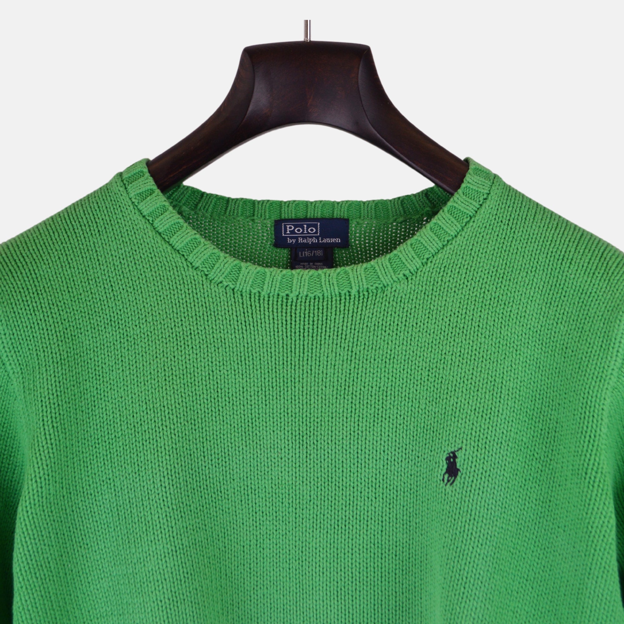 Green Sweater made of Cotton (L)