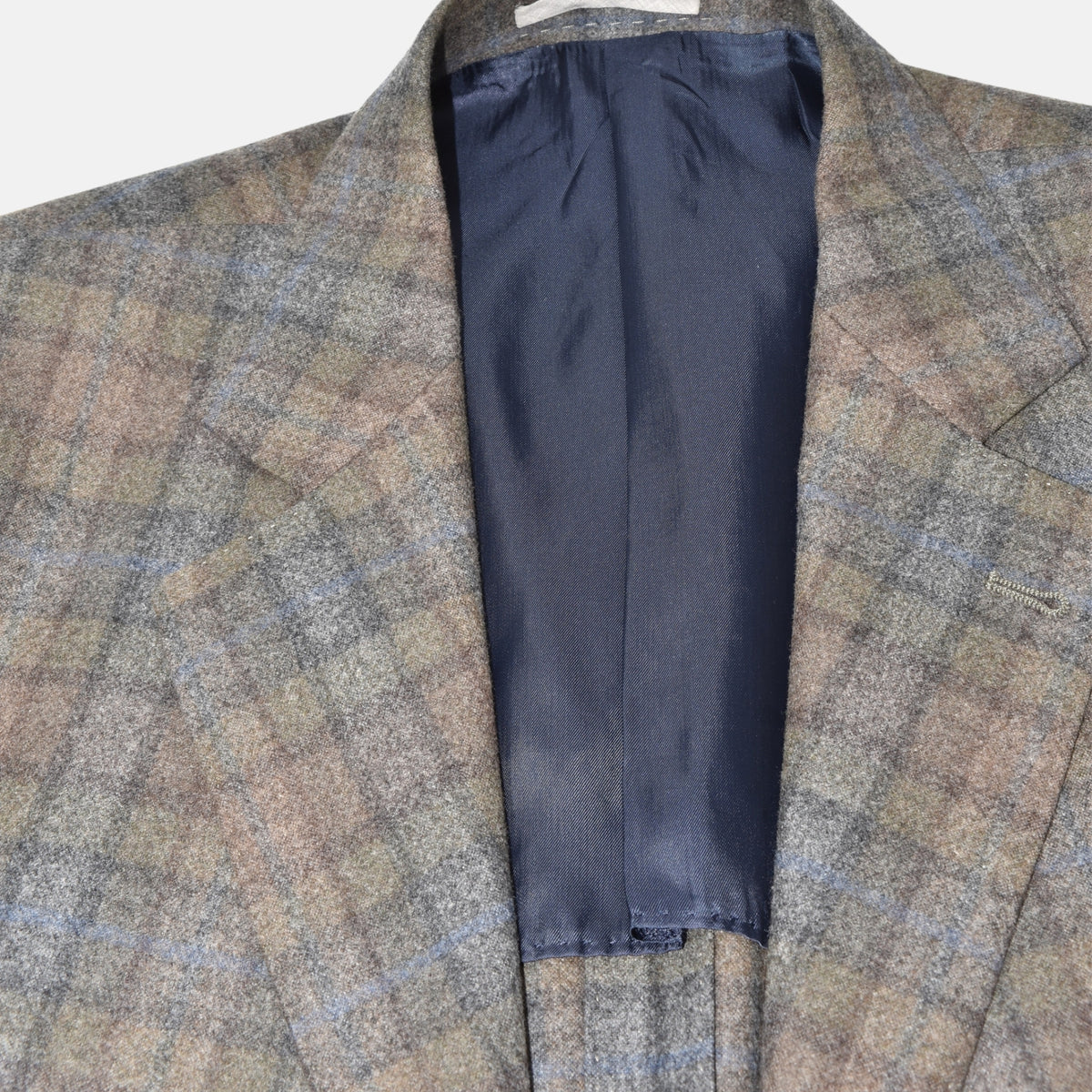 Checked Green Blazer Wool/Cashmere