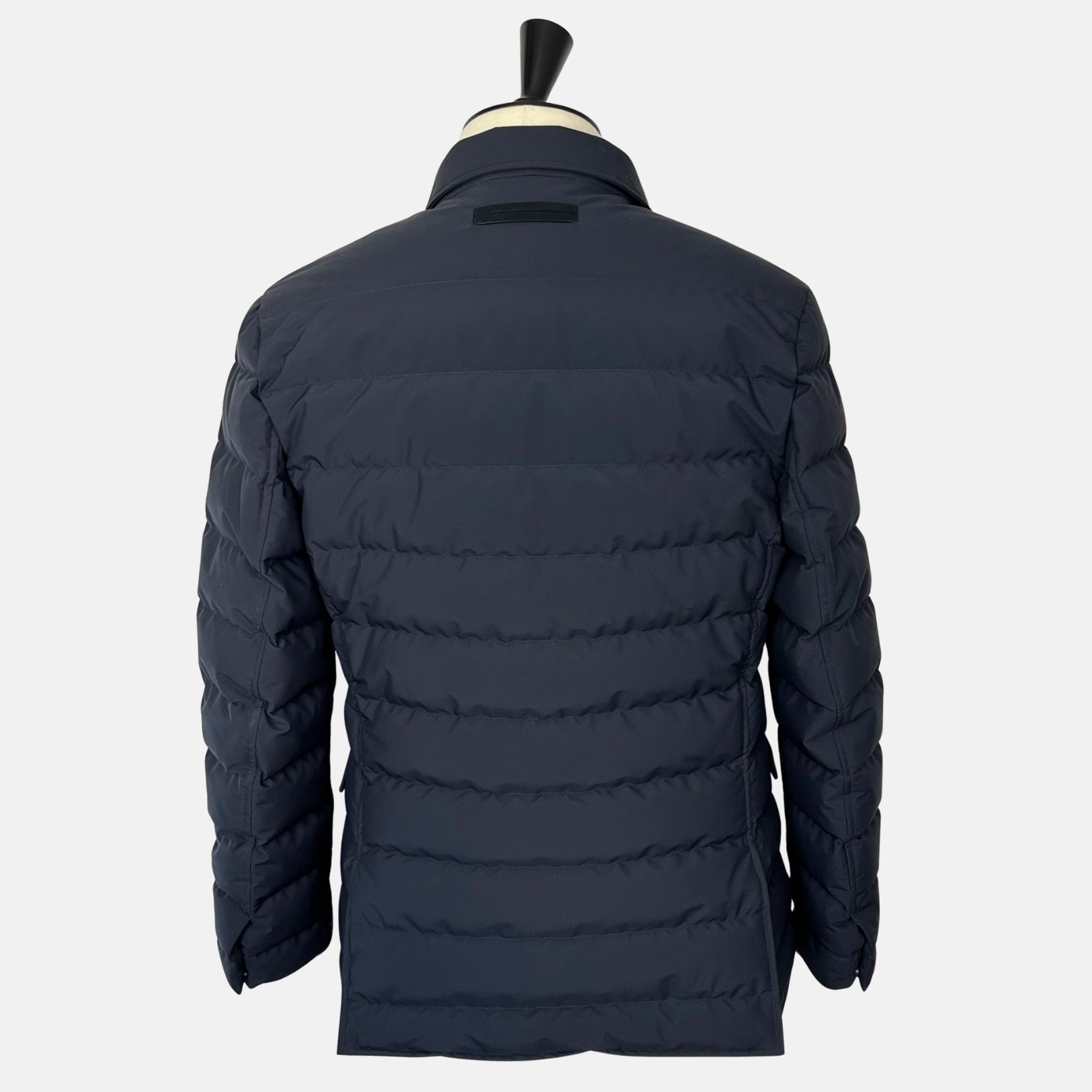 Navy Jacket made of Polyester/Leather Details (EU 50)