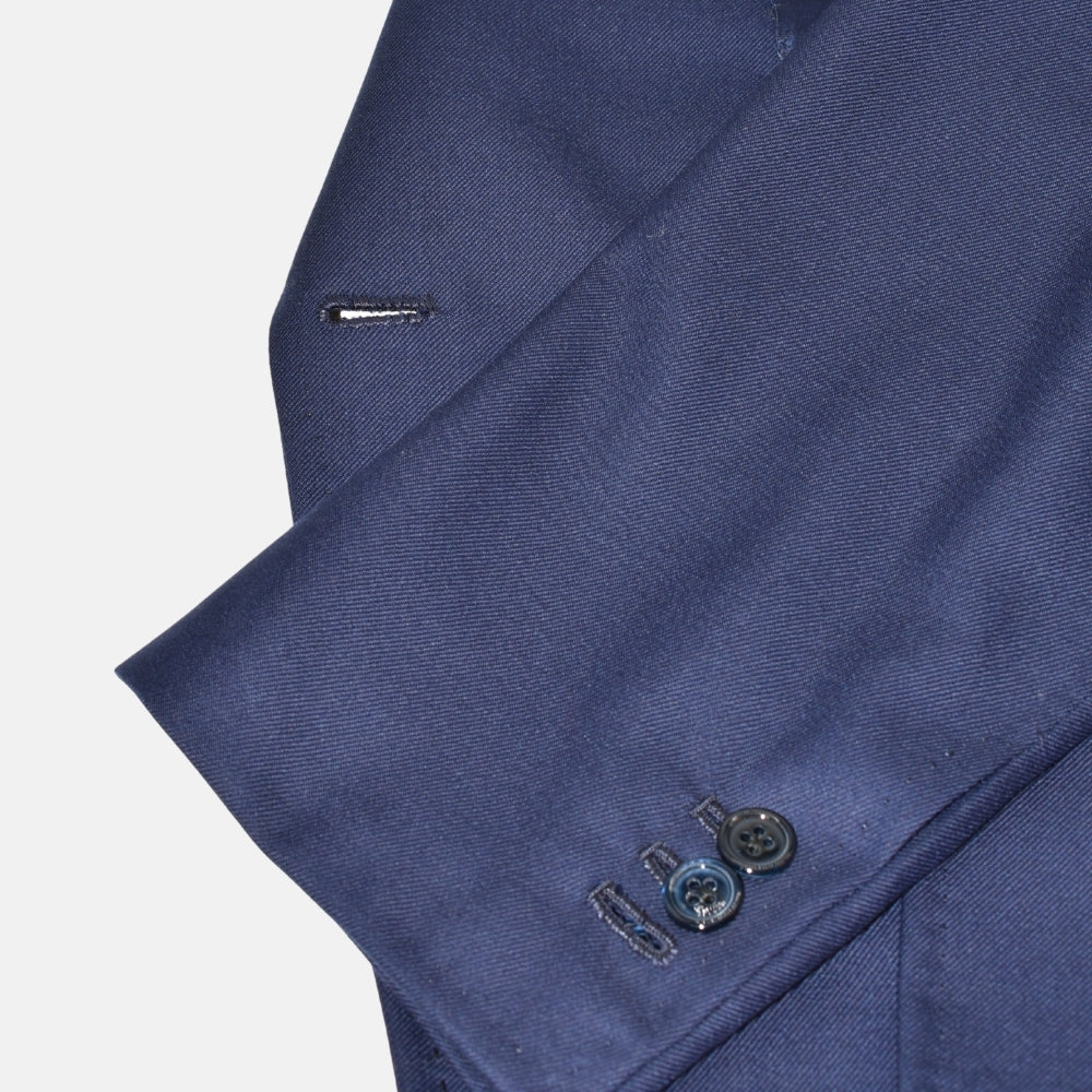 Navy Double Breasted Wool Blazer (EU 52)