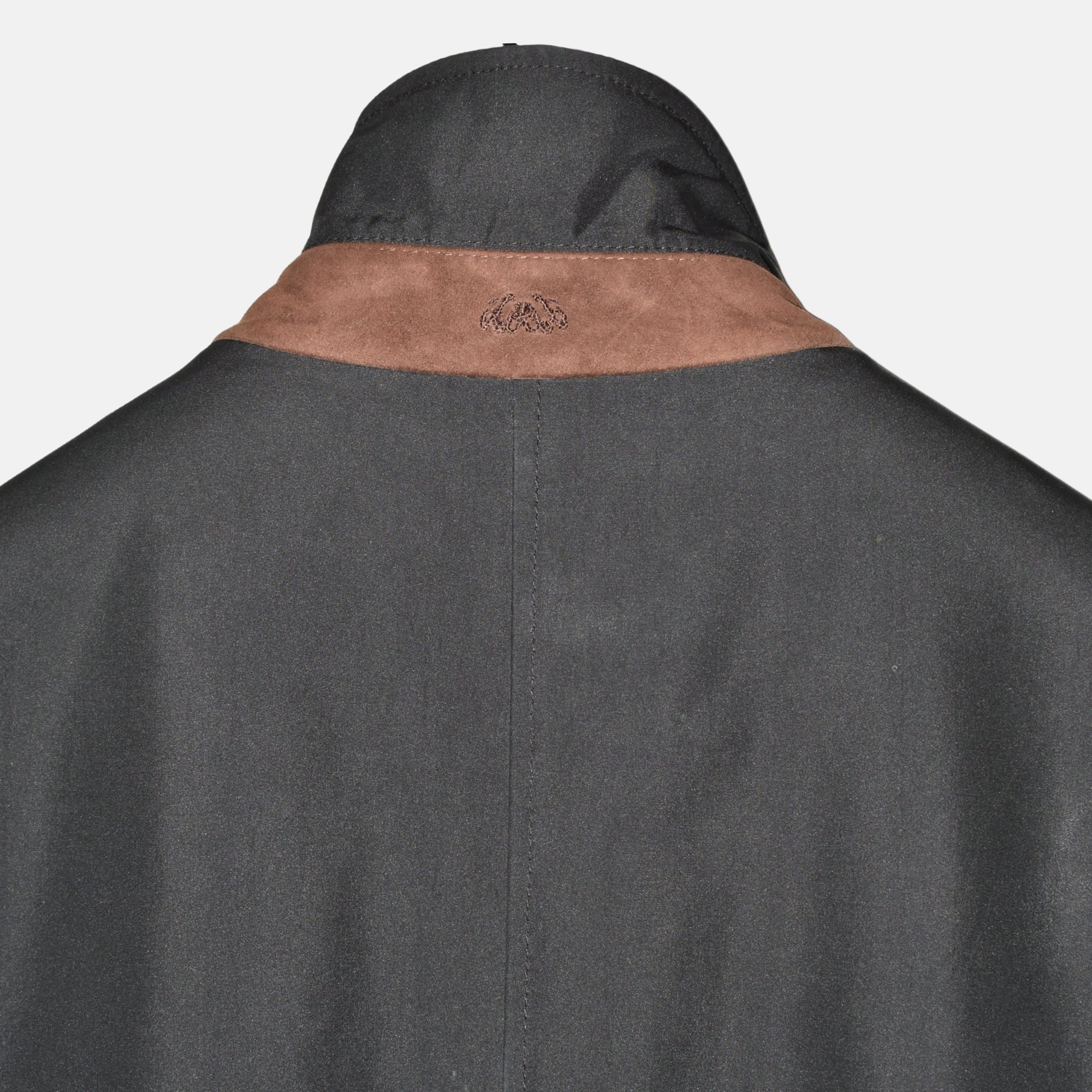 Black Tech Coat with Shearling Lining (XL)