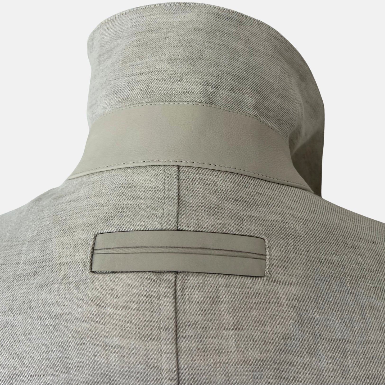 Ecru Melange Linen Jacket (EU 48)
