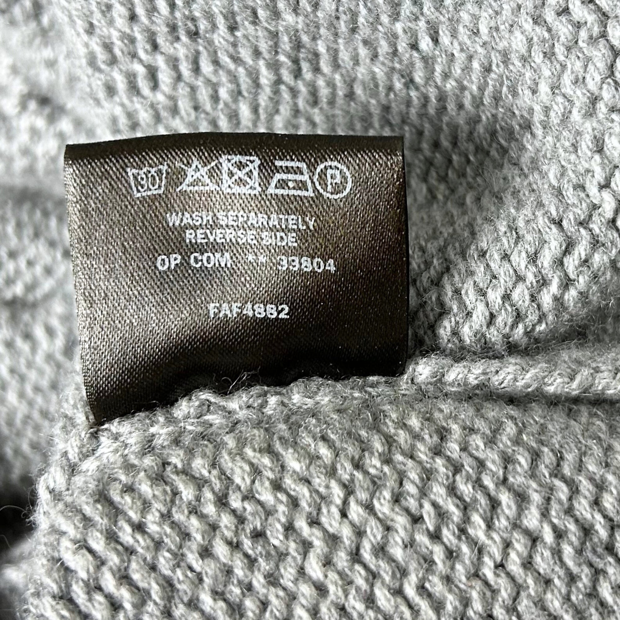 Grey Shawl Collar Sweater made of Baby Cashmere (EU 54)