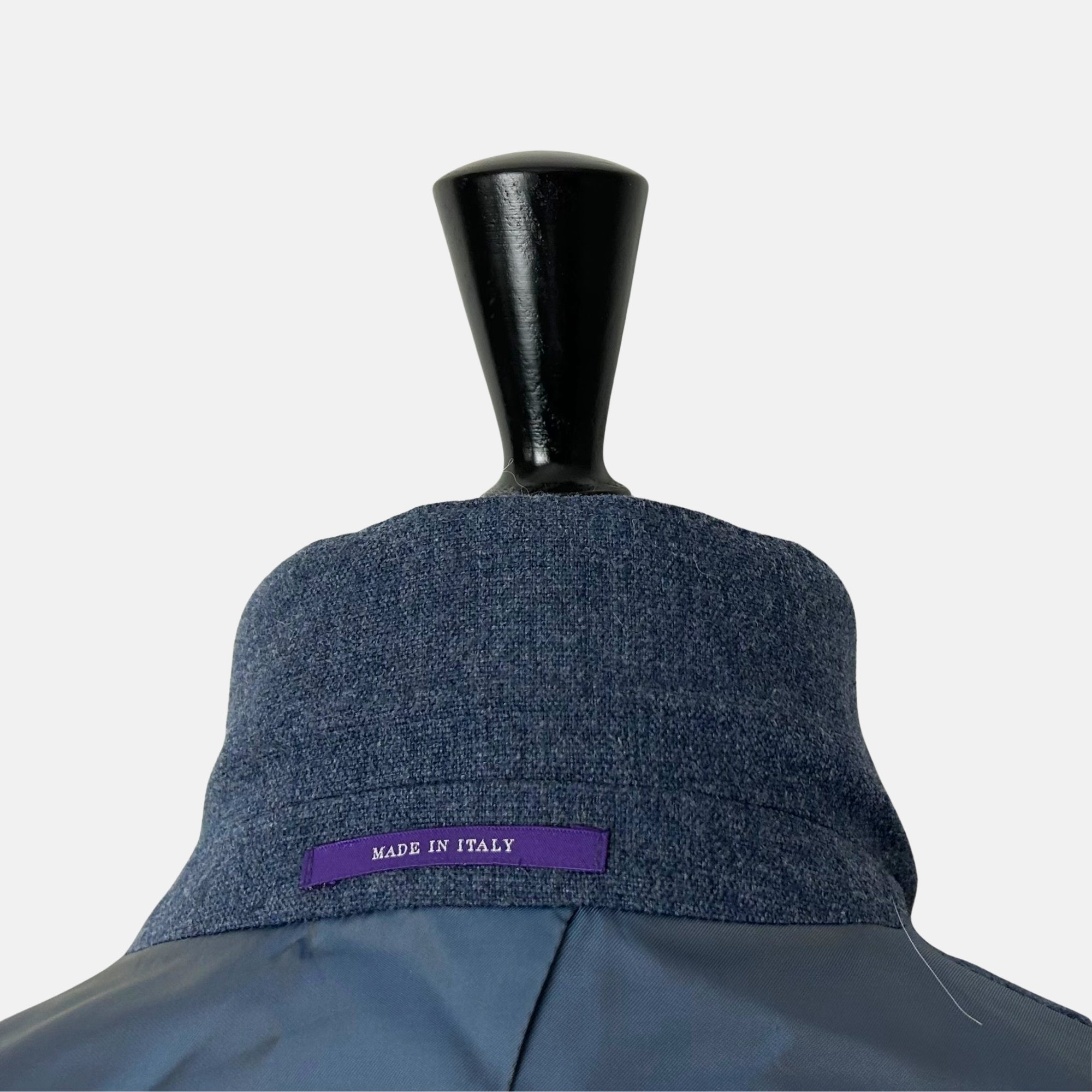 Blue Melange Suit made of Wool/Silk/Linen (EU 52)