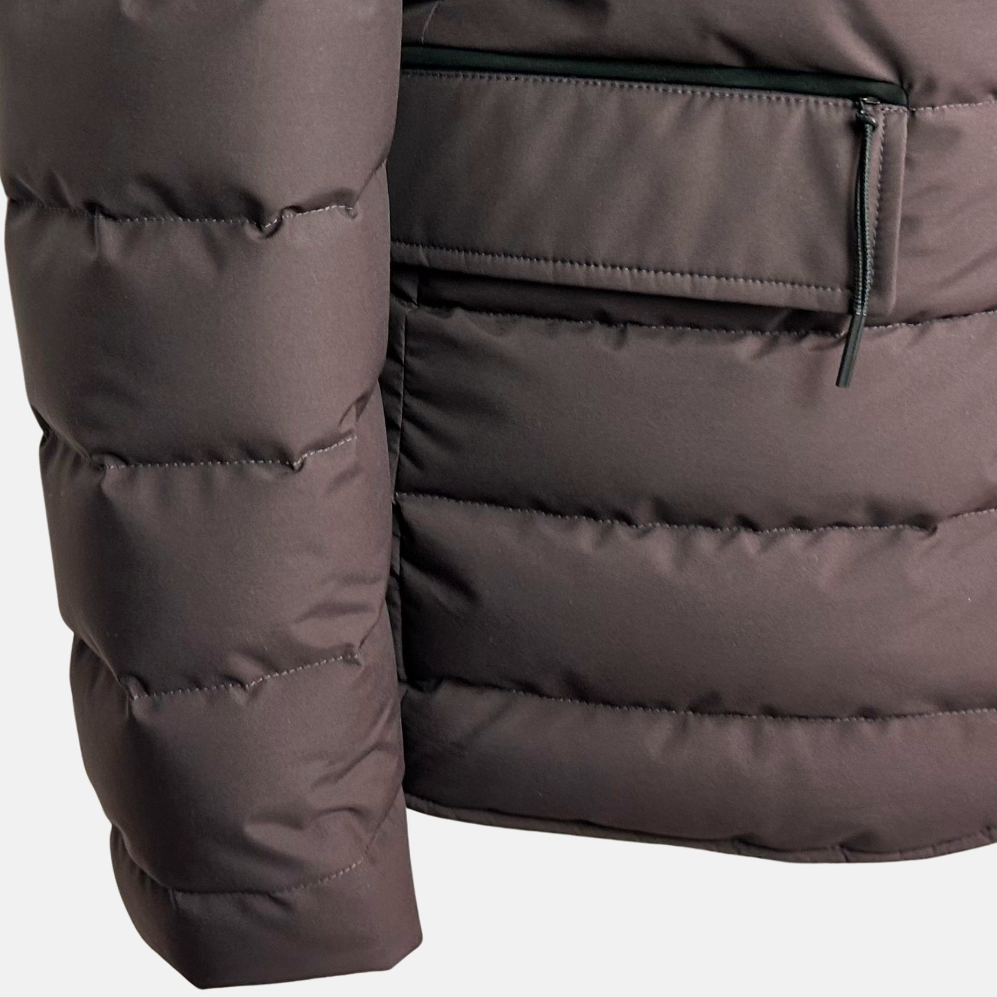 Burgundy Down Jacket made of  Polyester (EU 48)