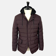 Burgundy Down Jacket made of  Polyester (EU 48)