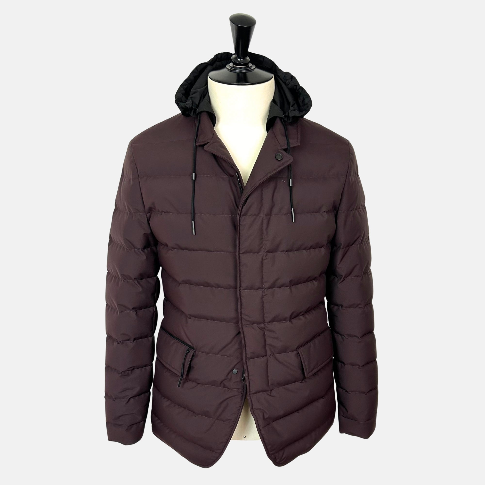 Burgundy Down Jacket made of  Polyester (EU 48)