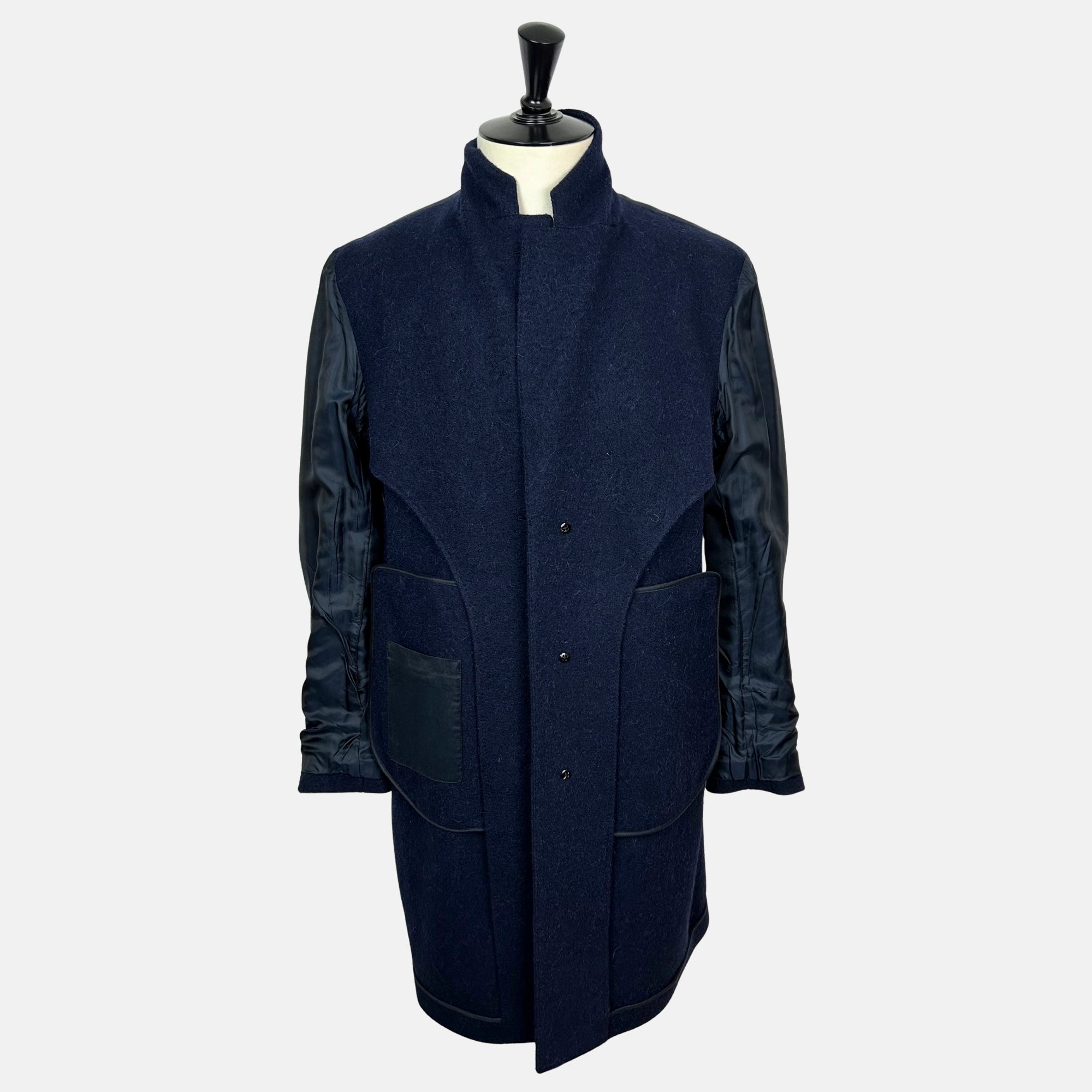Navy Melange  Coat made of Wool/Alpaca (EU 48)