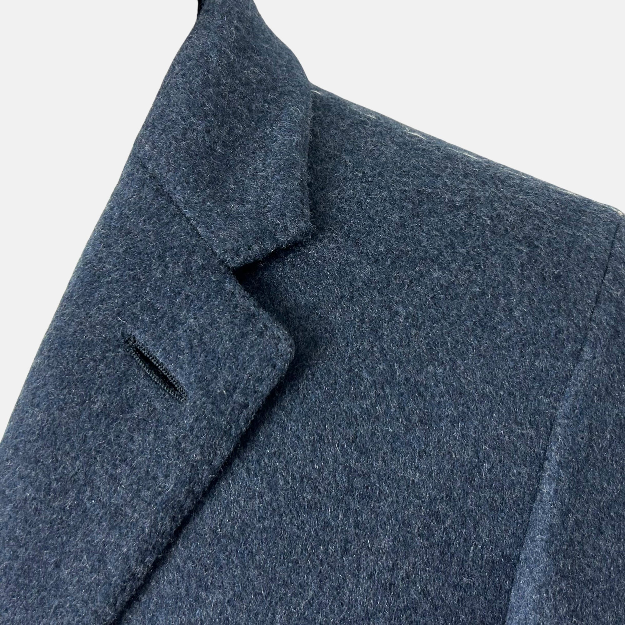 Blue Melange Coat made of Cashmere (EU 52)