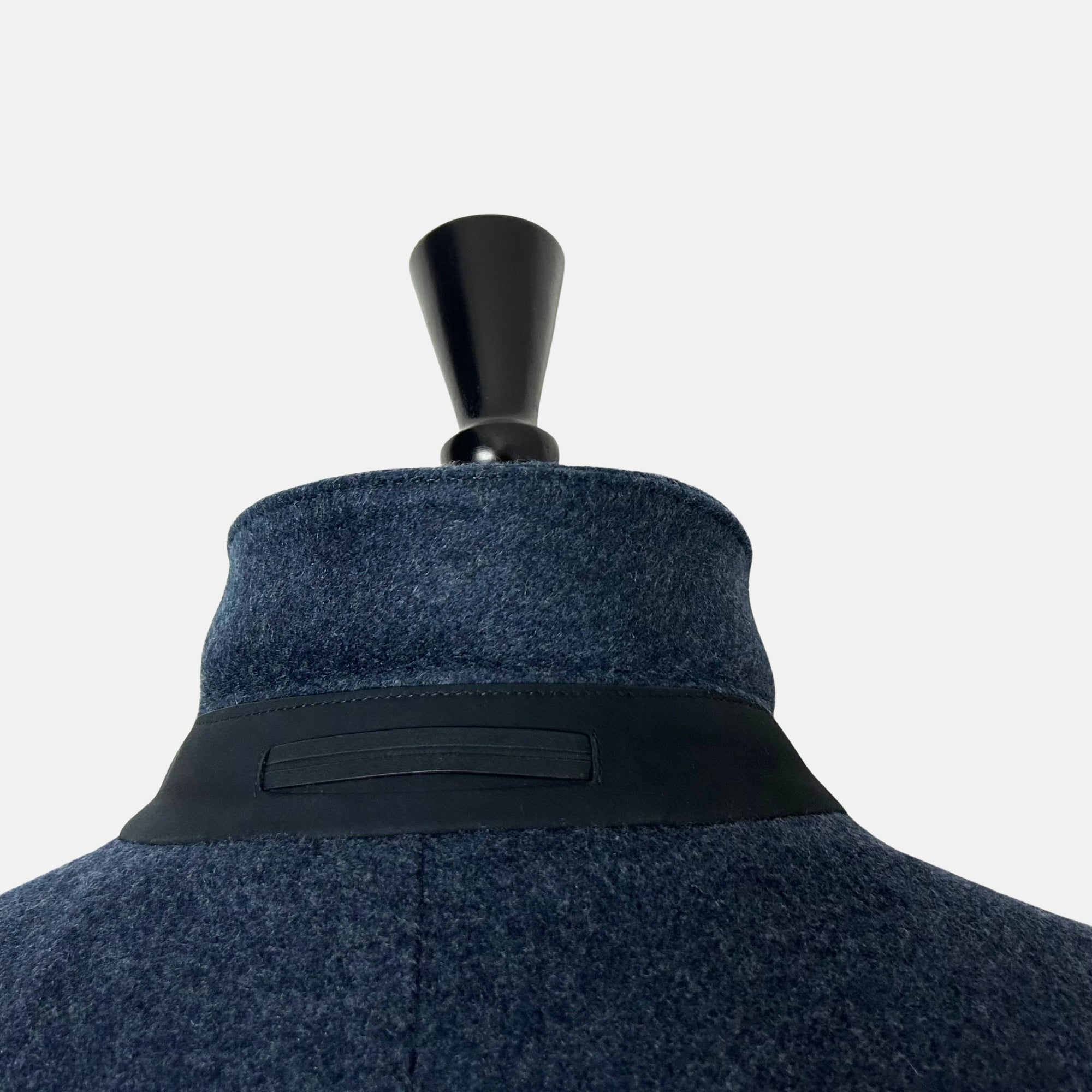 Blue Melange Coat made of Cashmere (EU 52)