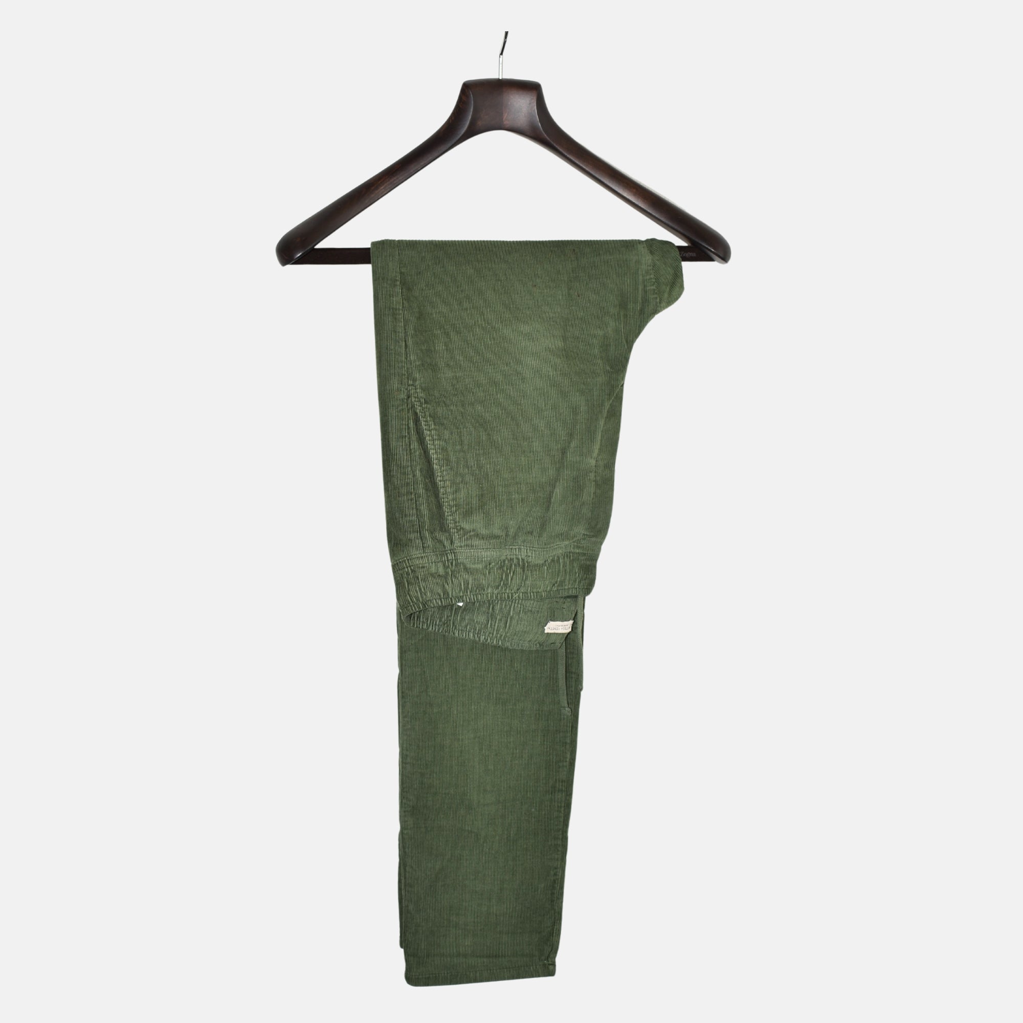 Green Corduroy Pants made of Cotton (EU 48)
