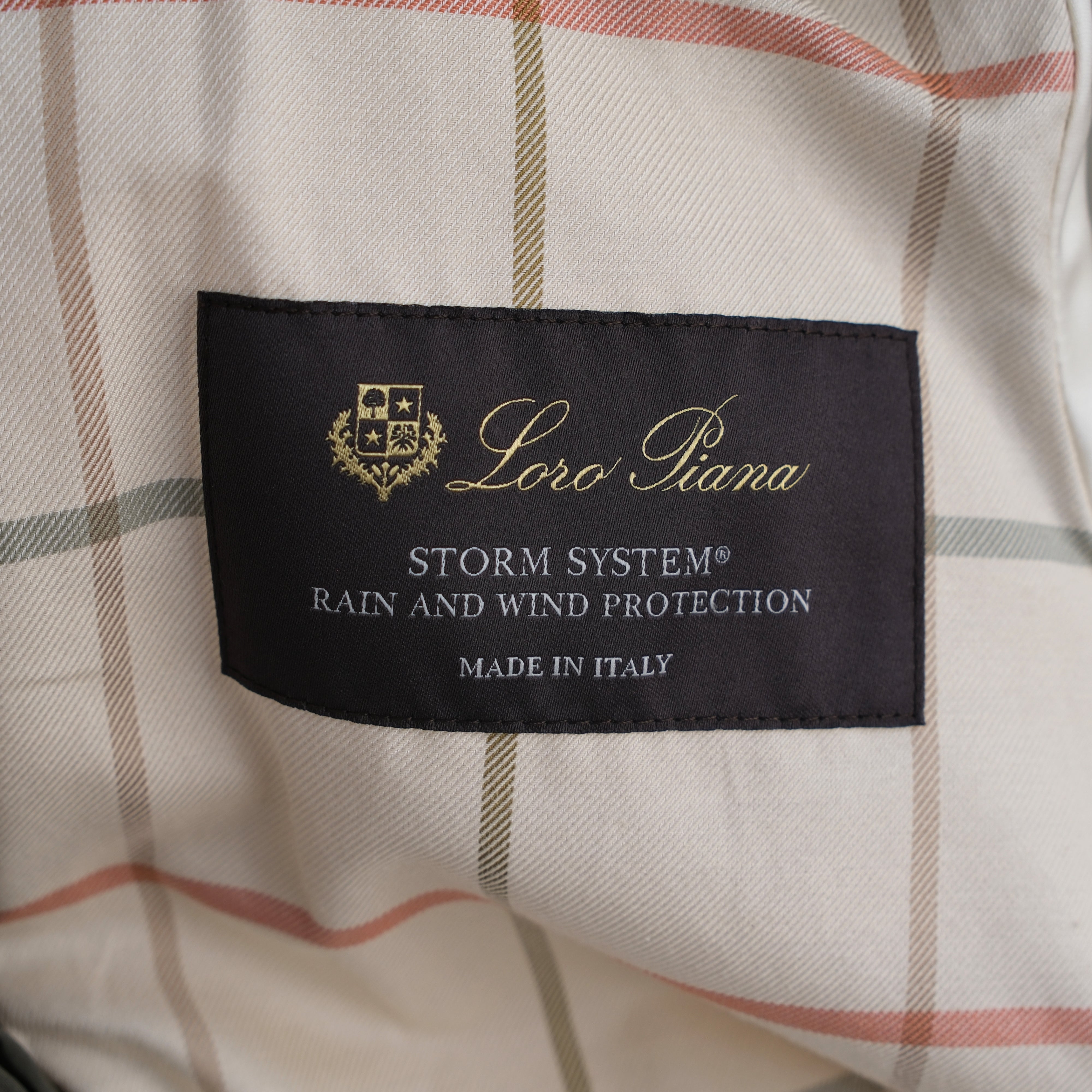 Brown Storm System Jacket made of Cotton/Polyamide with Leather Details (XS)