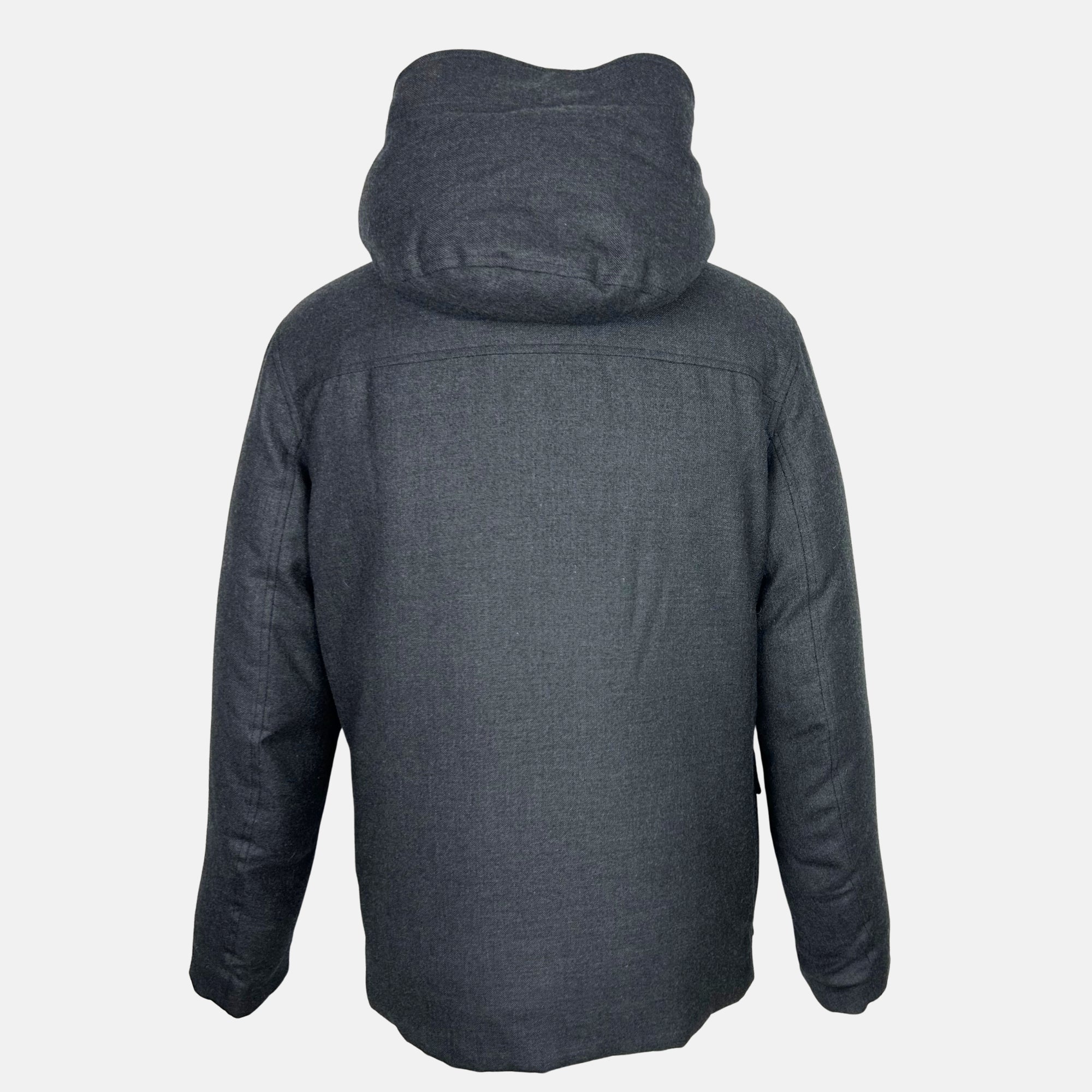 Anthracite  Down Jacket made of Cashmere (EU 48)