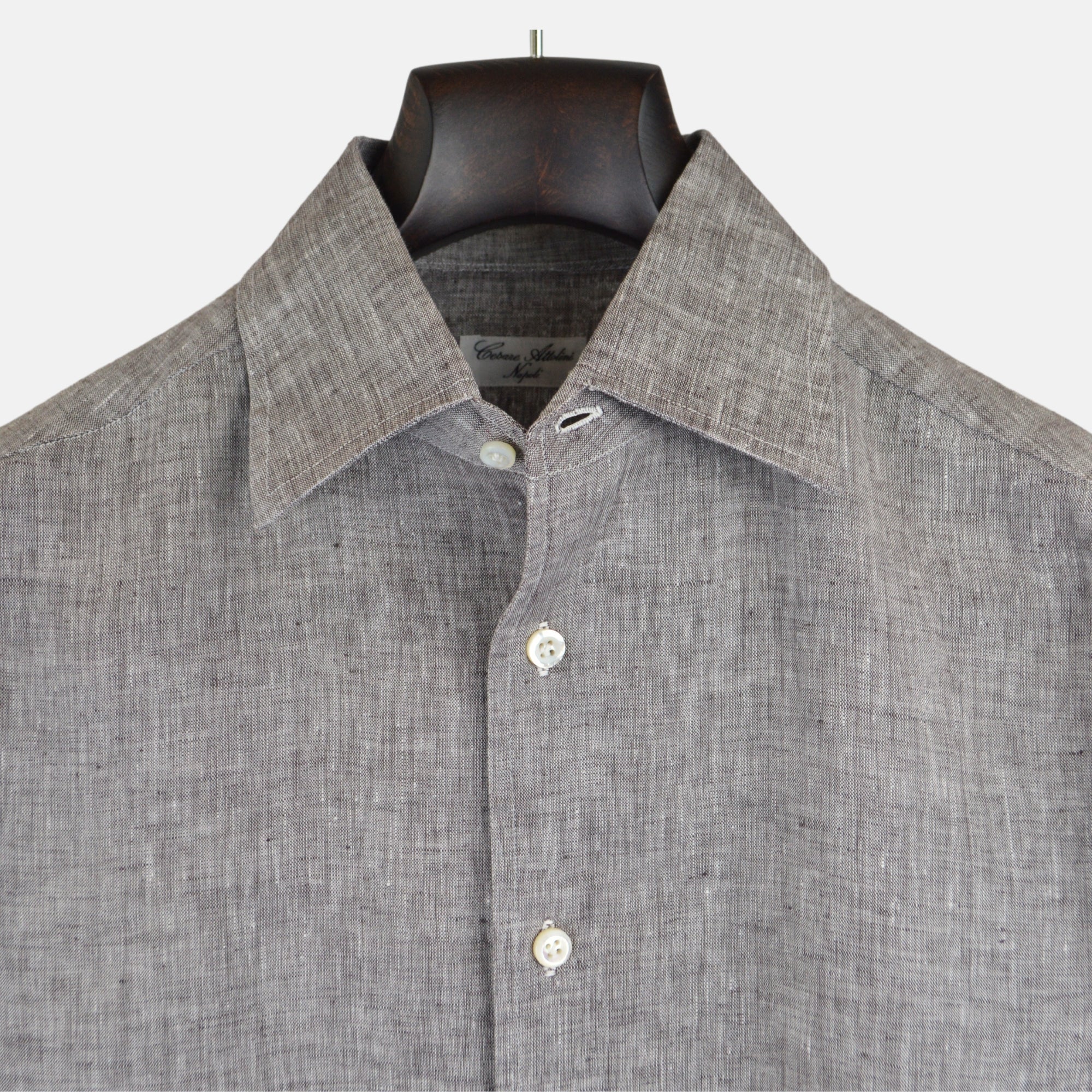 Taupe Shirt made of Linen (EU 38)