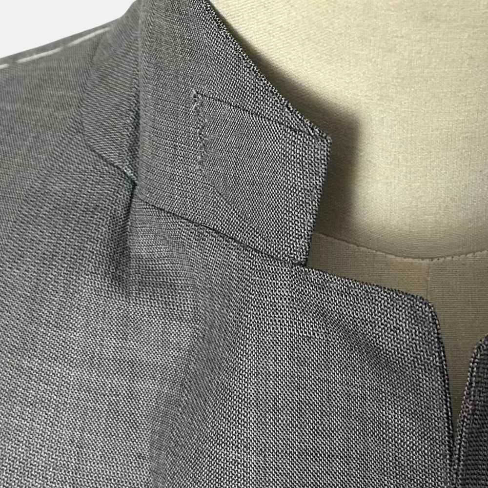 Gray Melange Suit made of Wool (EU 50)