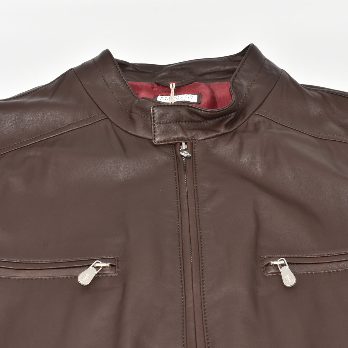 Braune Lederjacke (XL)