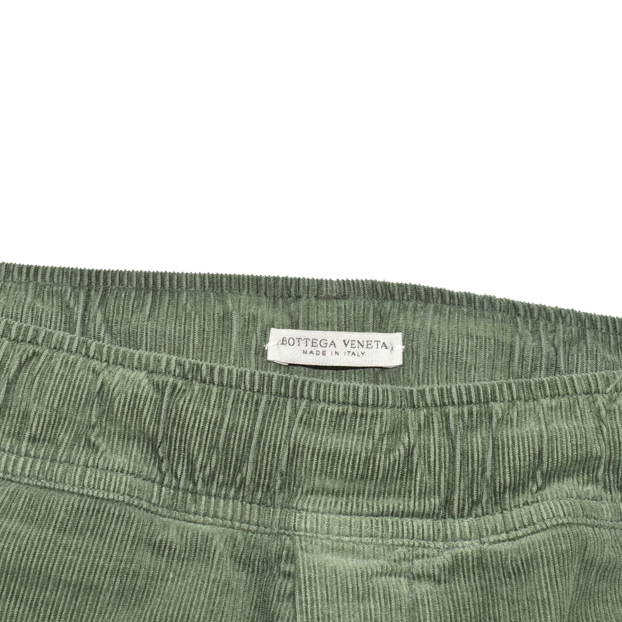 Green Corduroy Pants made of Cotton (EU 48)