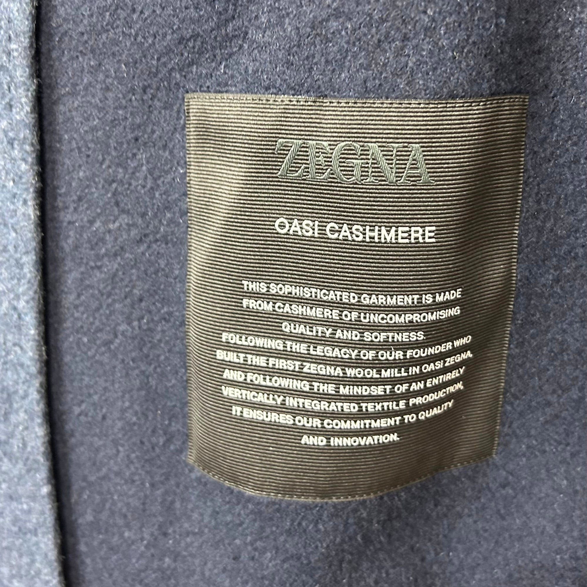 Blue Melange Coat made of Cashmere (EU 52)
