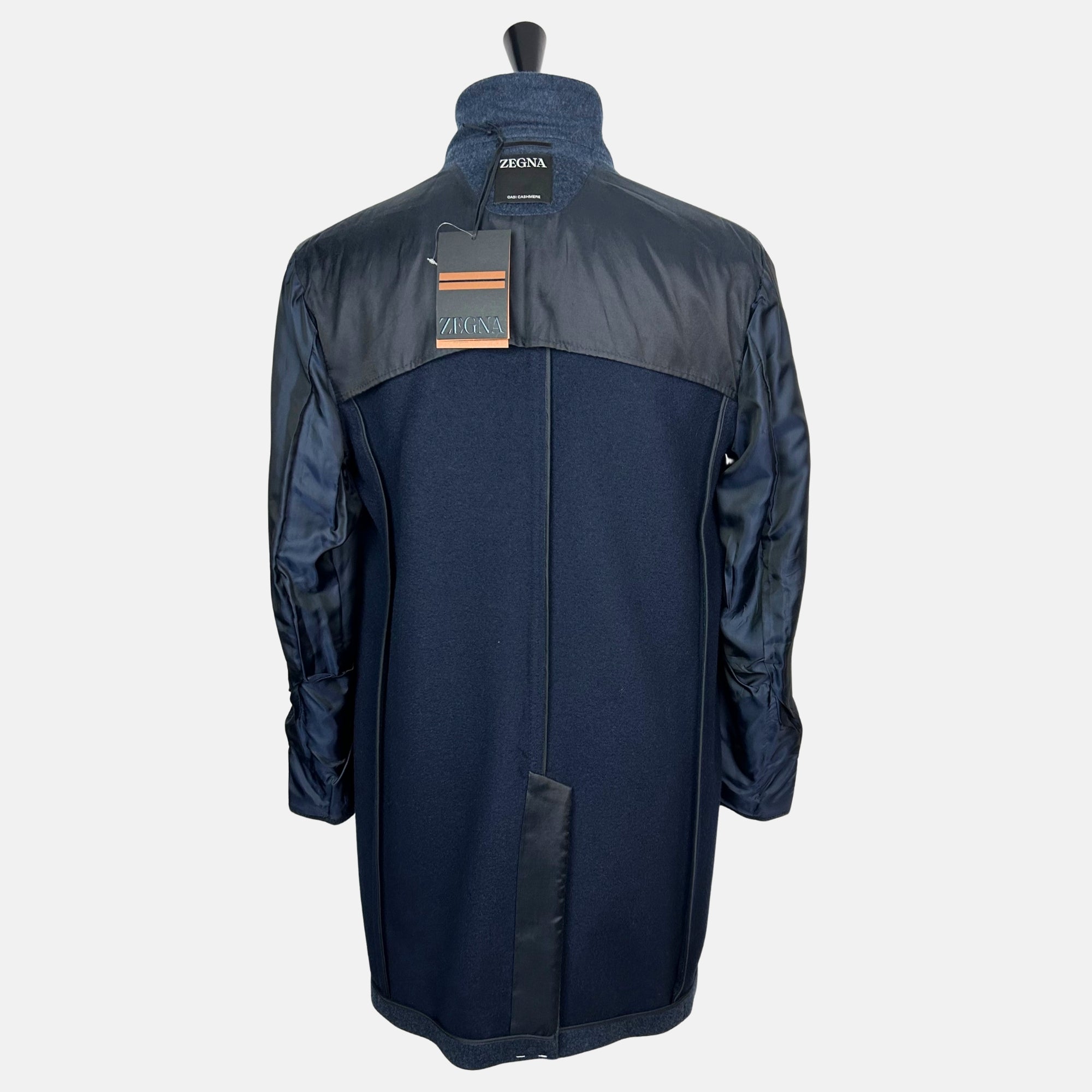 Blue Melange Coat made of Cashmere (EU 52)