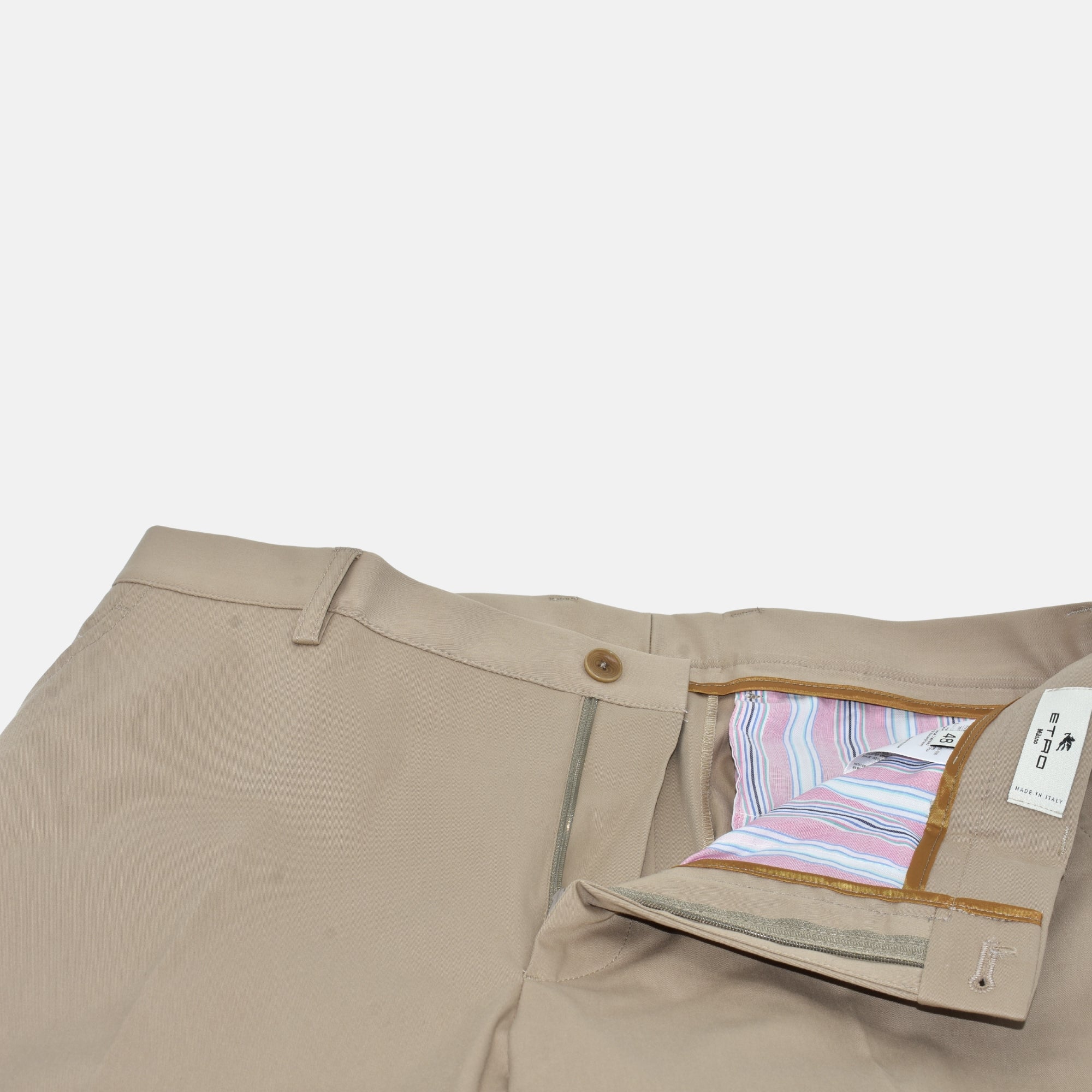 Beige Trousers made of Cotton (EU 48)
