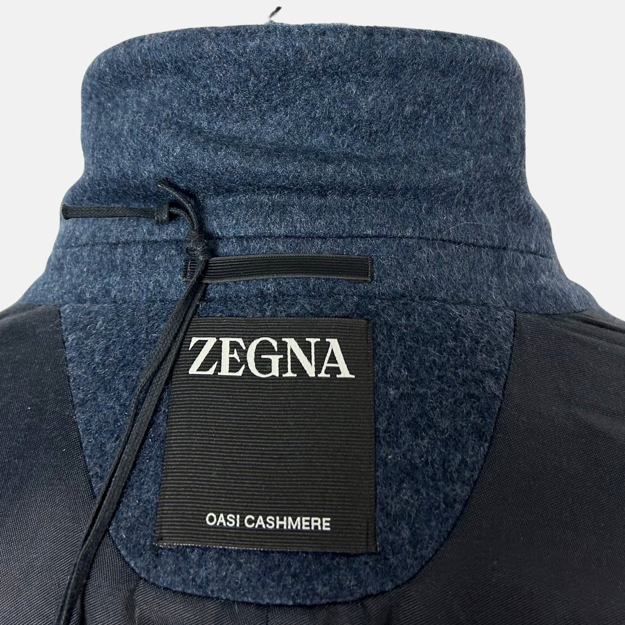 Blue Melange Coat made of Cashmere (EU 52)