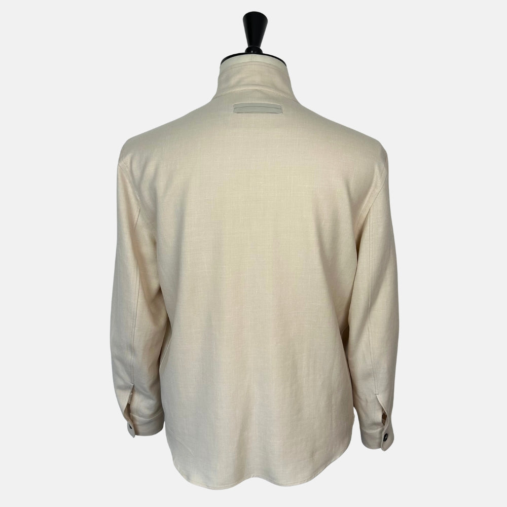 Ecru Jacket made of Cashmere/Linen (M)