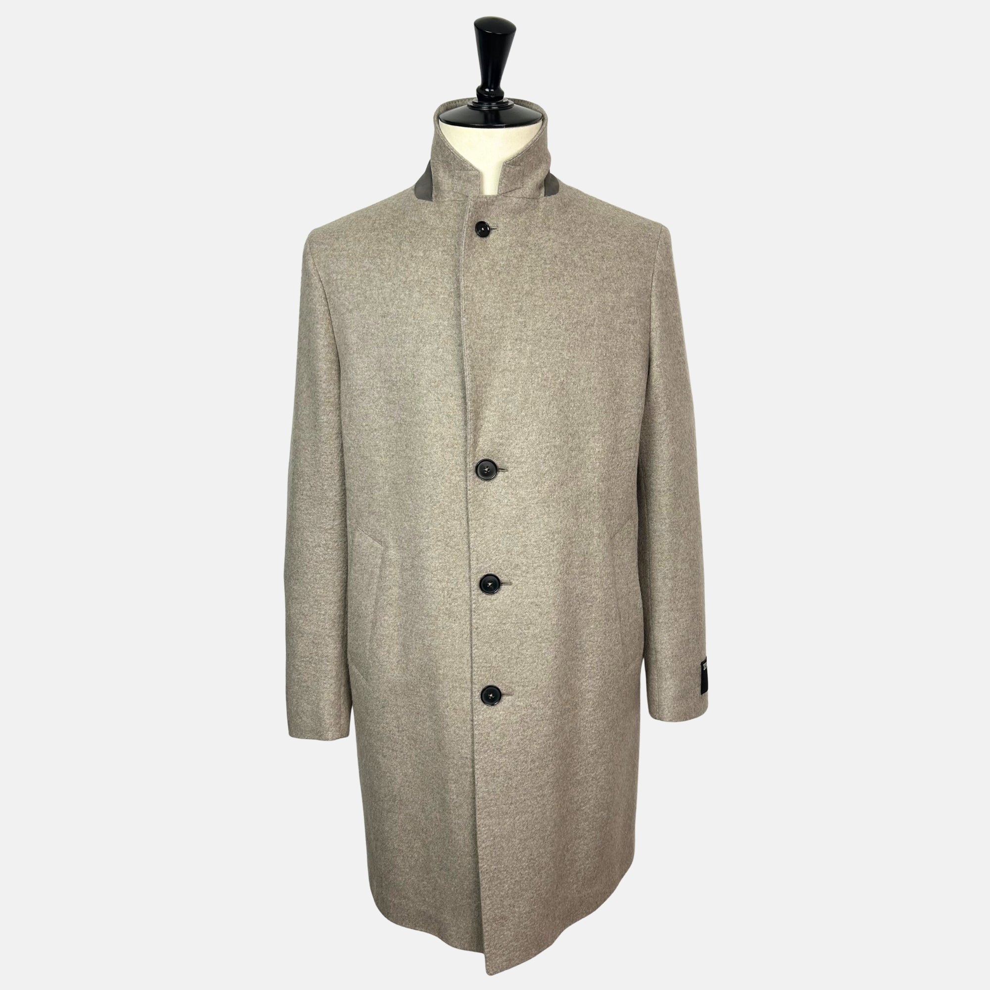 Beige Melange Coat made of Cashmere (EU 52)