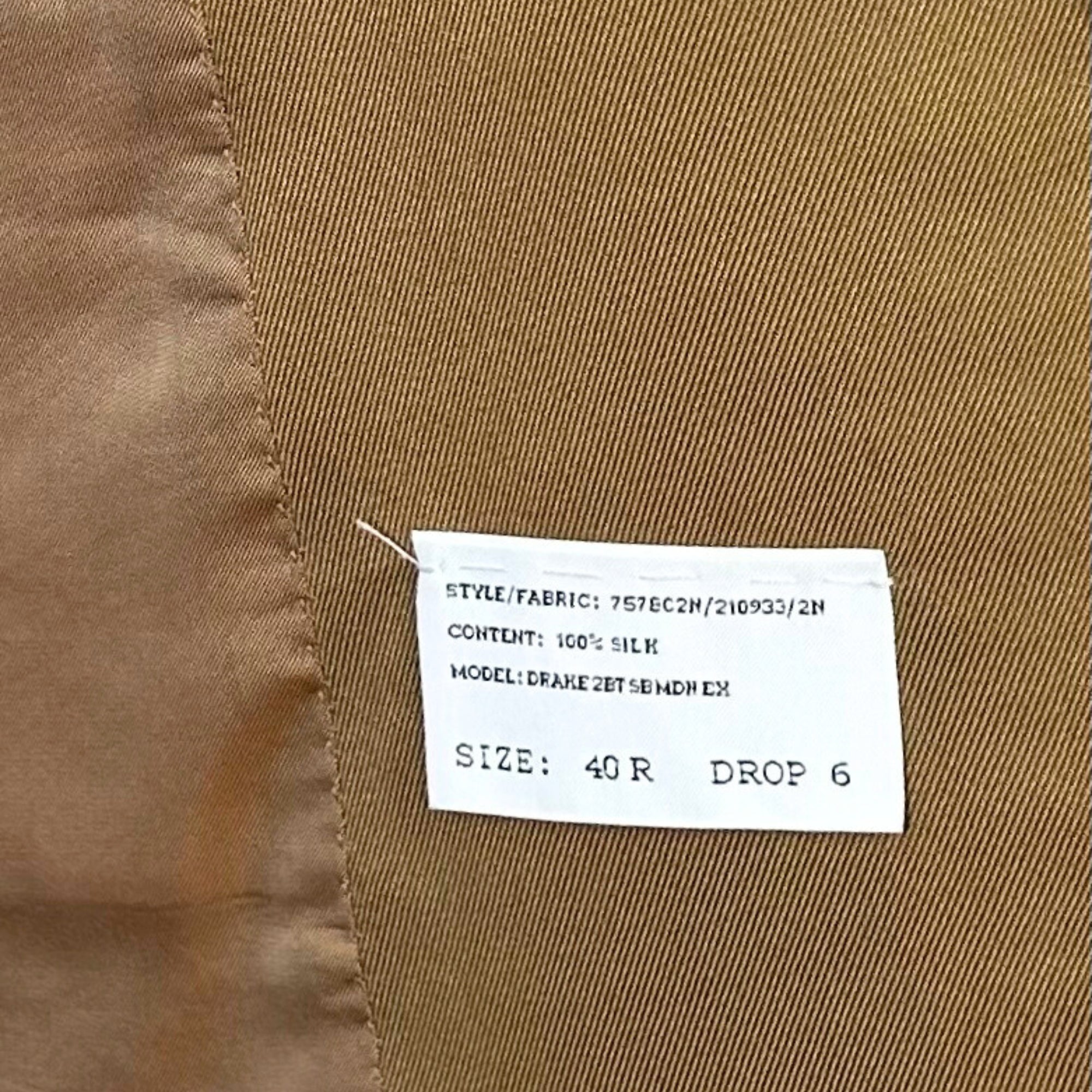 Camel Suit made of Silk (EU 50)