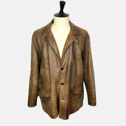 Brown Jacket made of Leather (XL)