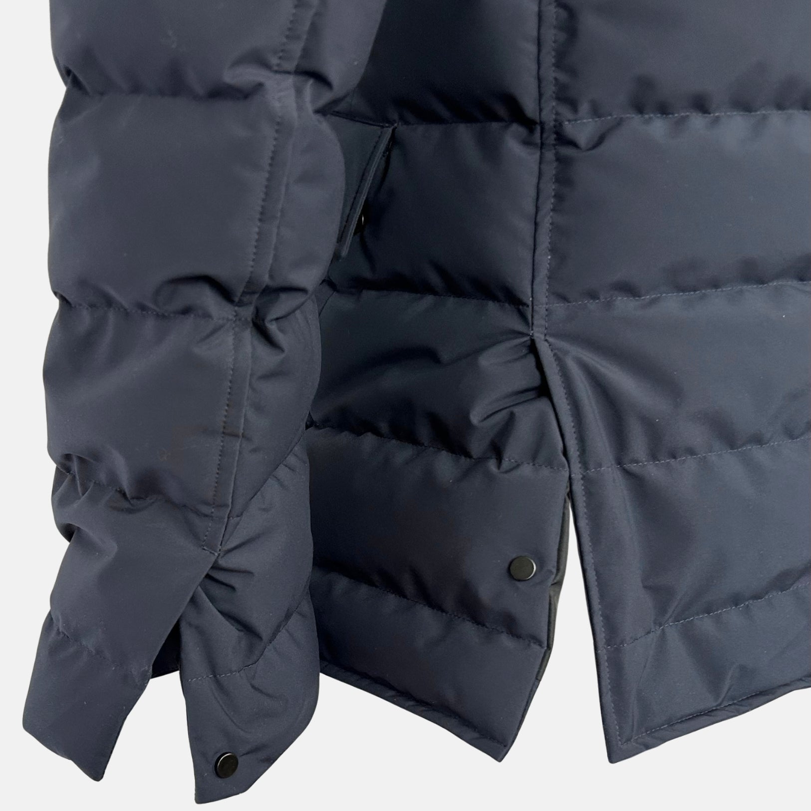 Navy Jacket made of Polyester/Leather Details (EU 50)