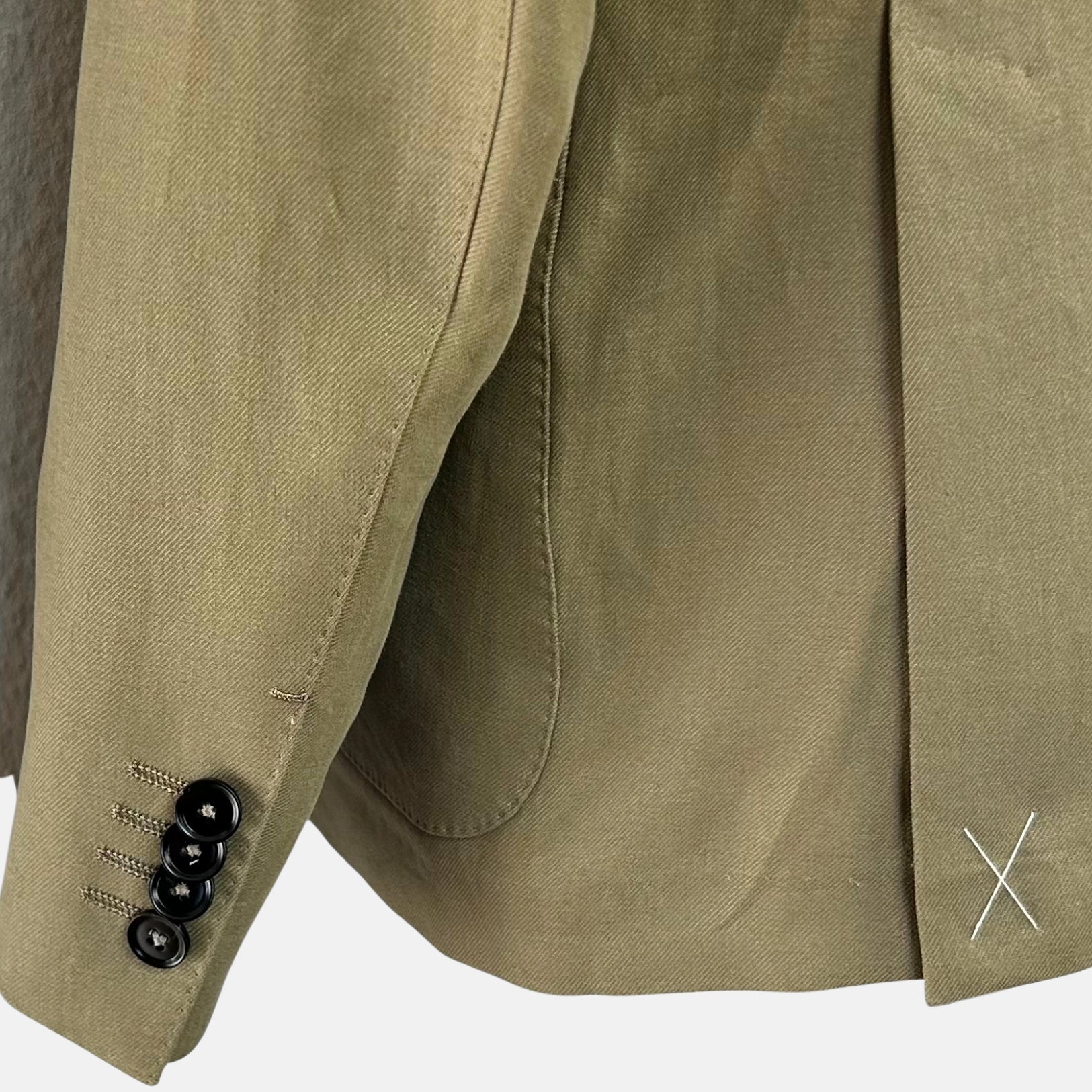 Khaki Blazer made of Linen/Ramie (EU 54)