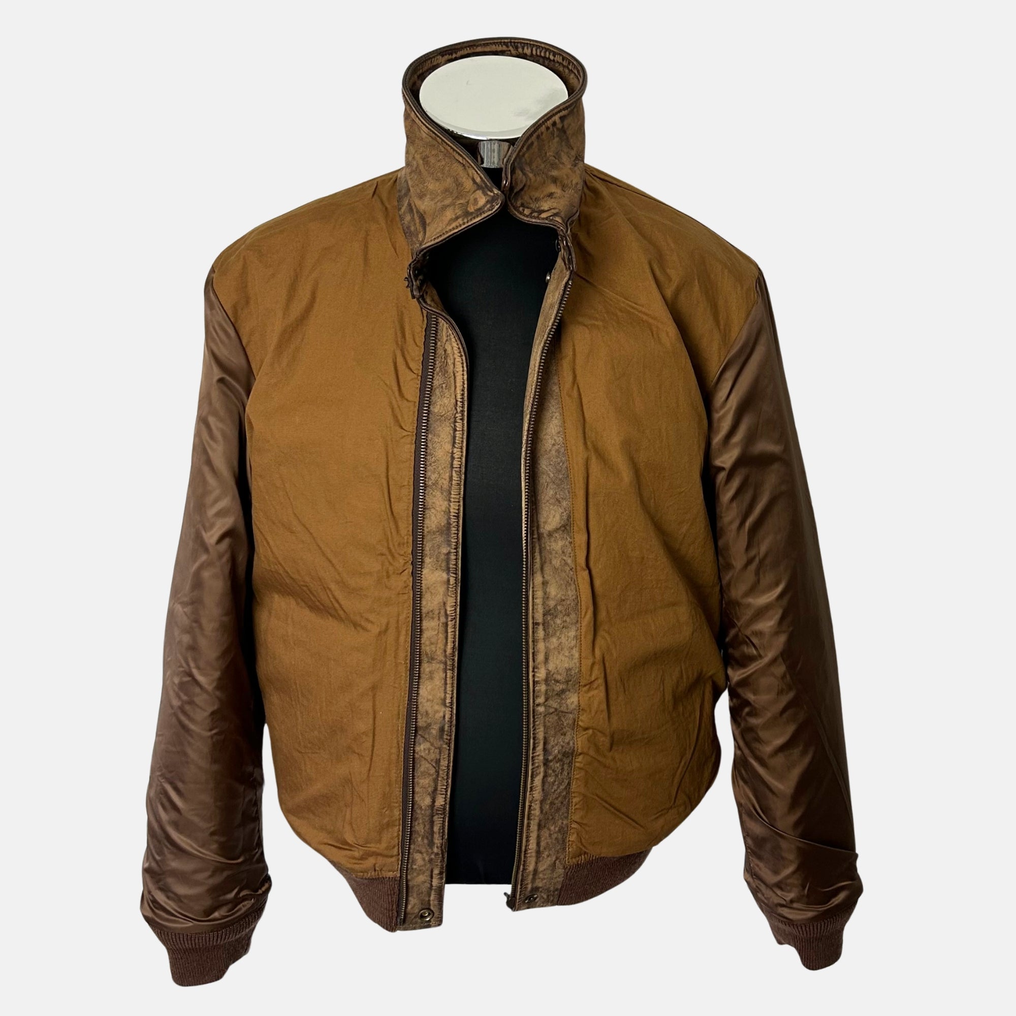 Brown Jacket made of Leather (L)