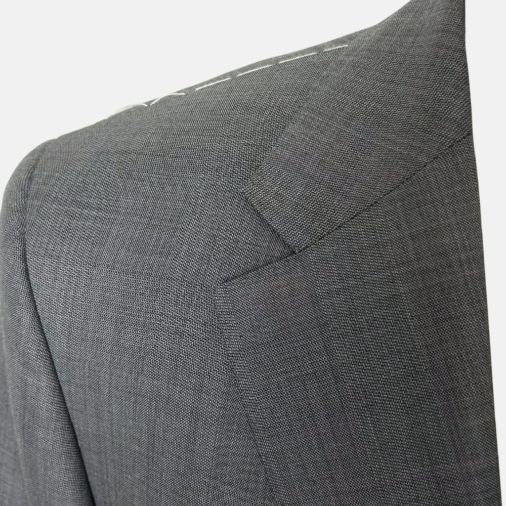Gray Melange Suit made of Wool (EU 50)